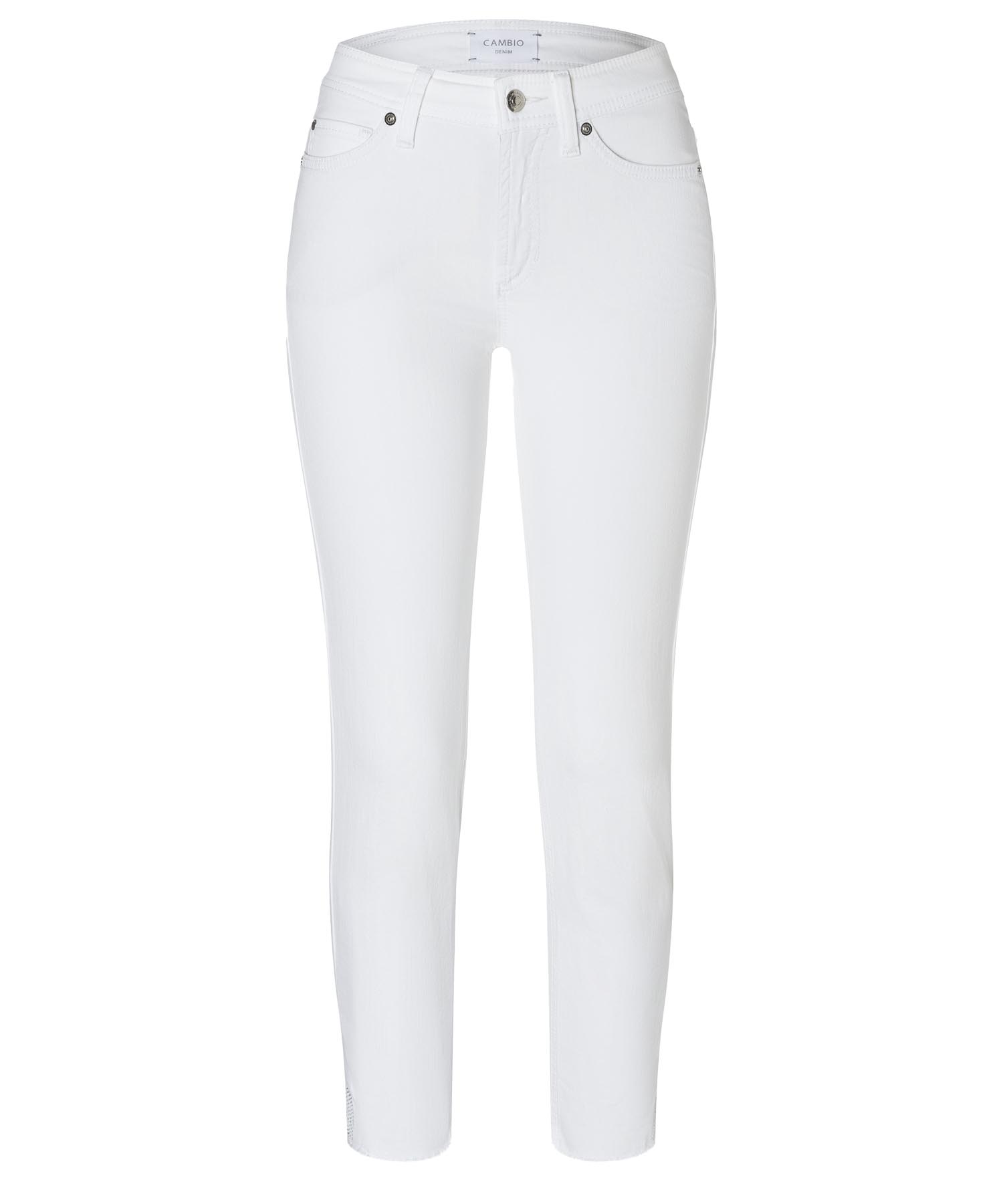 Jeans Piper short in weiss von Cambio
