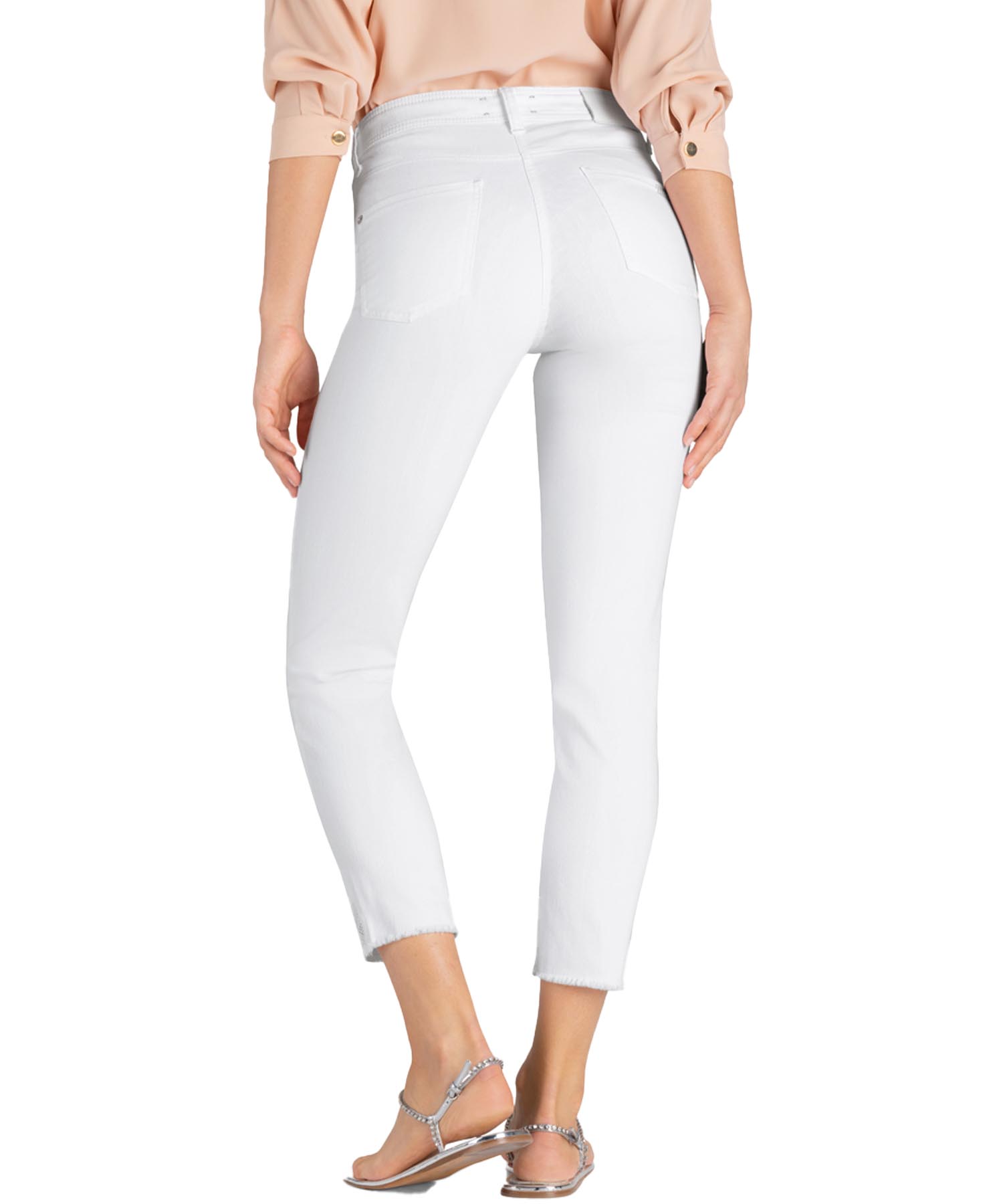 Jeans Piper short in weiss von Cambio