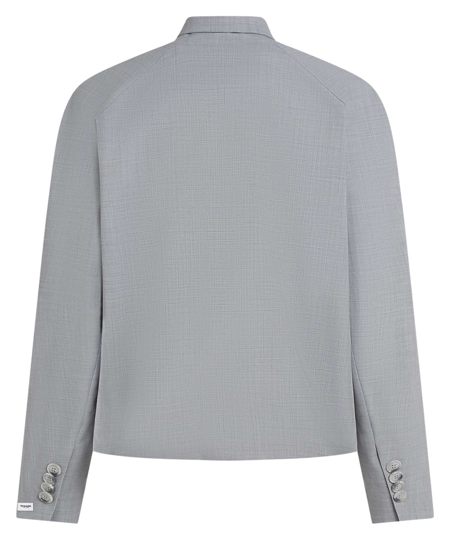 PENN&INK N.Y Cropped Bomber Blazer – Moderner Look in Graumelange