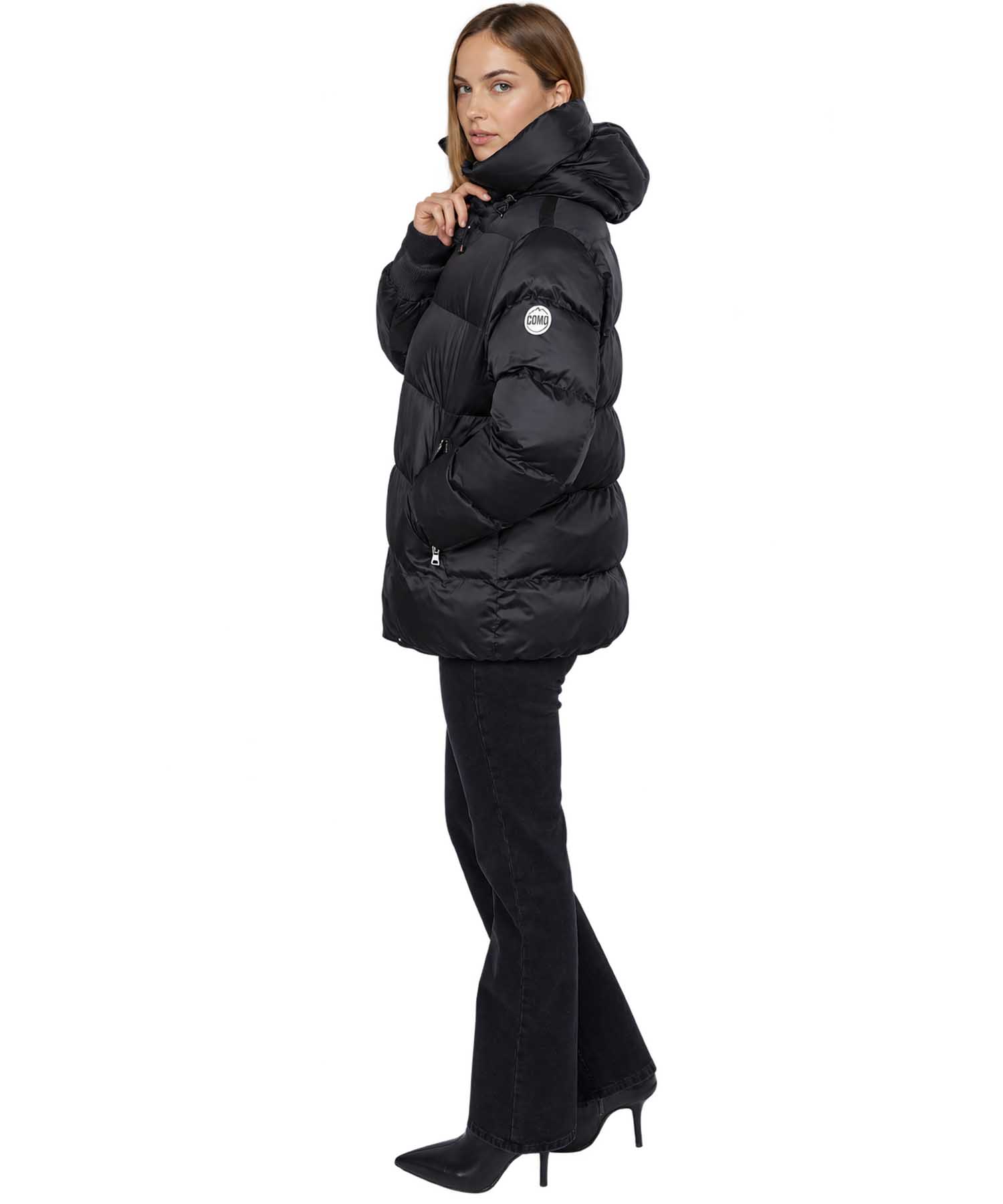 No.1 Como Steppjacke Carrara in Schwarz | Modehaus Wörmann