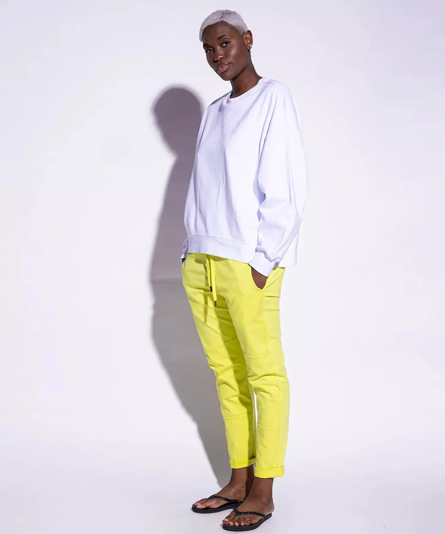 You Too Sweatshirt Tessa aus Baumwolle in weiss