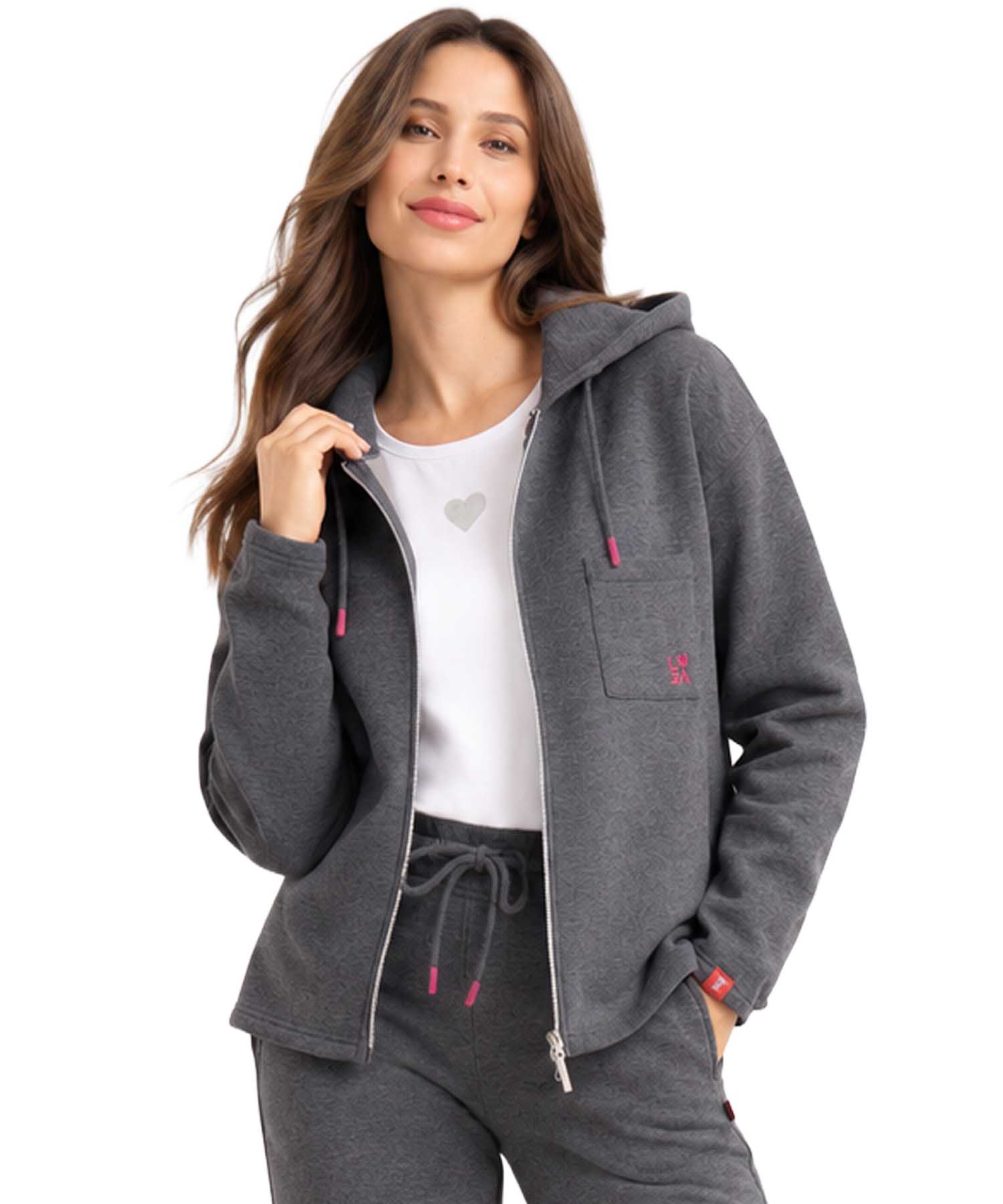 Frieda & Freddies Sweatjacke in Iron | Modehaus Wörmann
