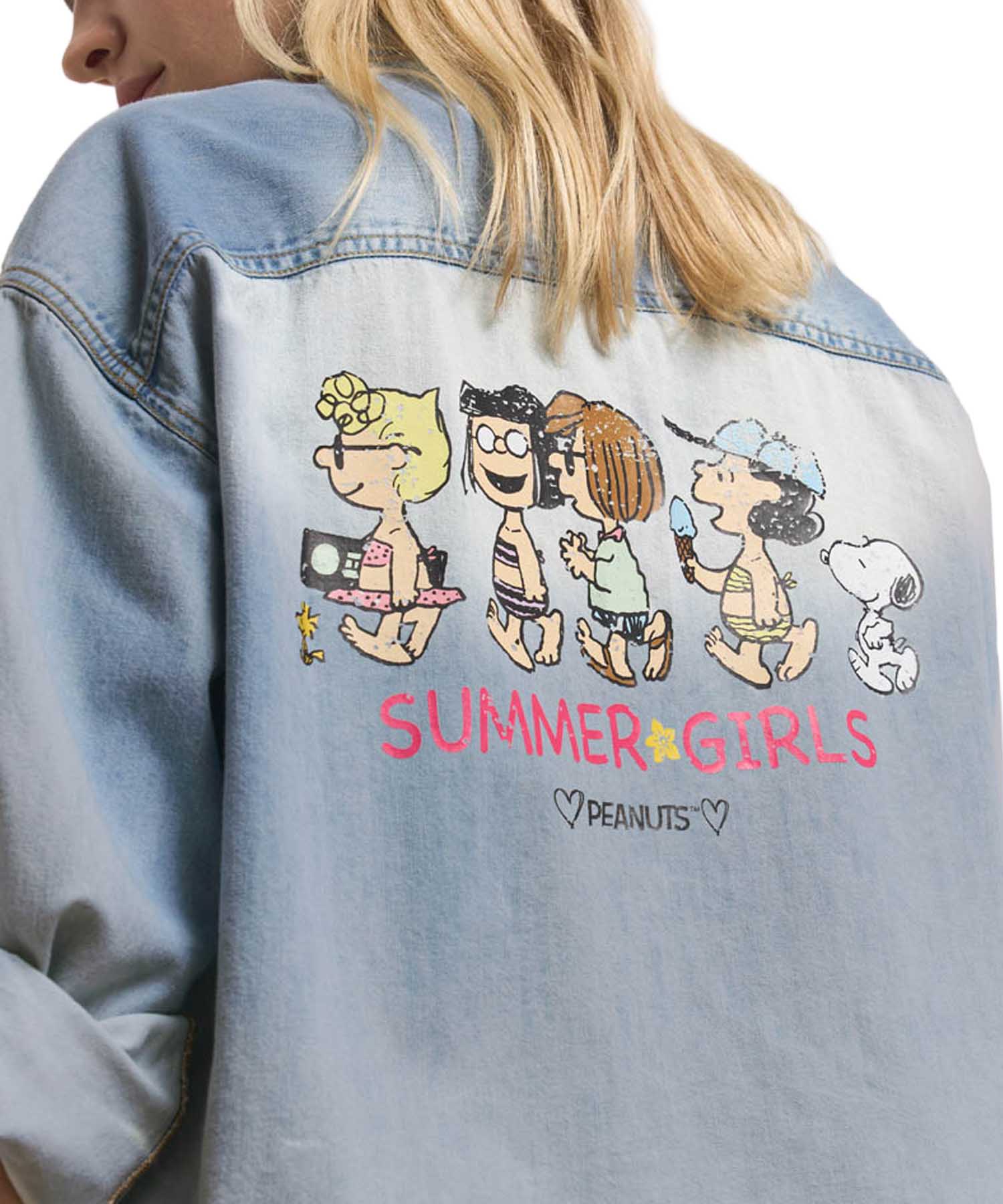 Princess Goes Hollywood kurzes Jeanshemd mit ikonischem Peanuts Print