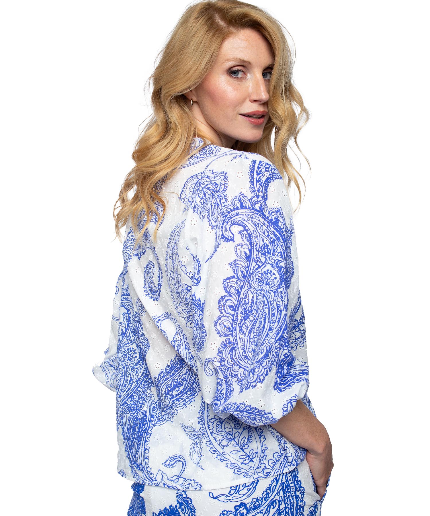 Emily van den Bergh Bluse mit Stickerei
