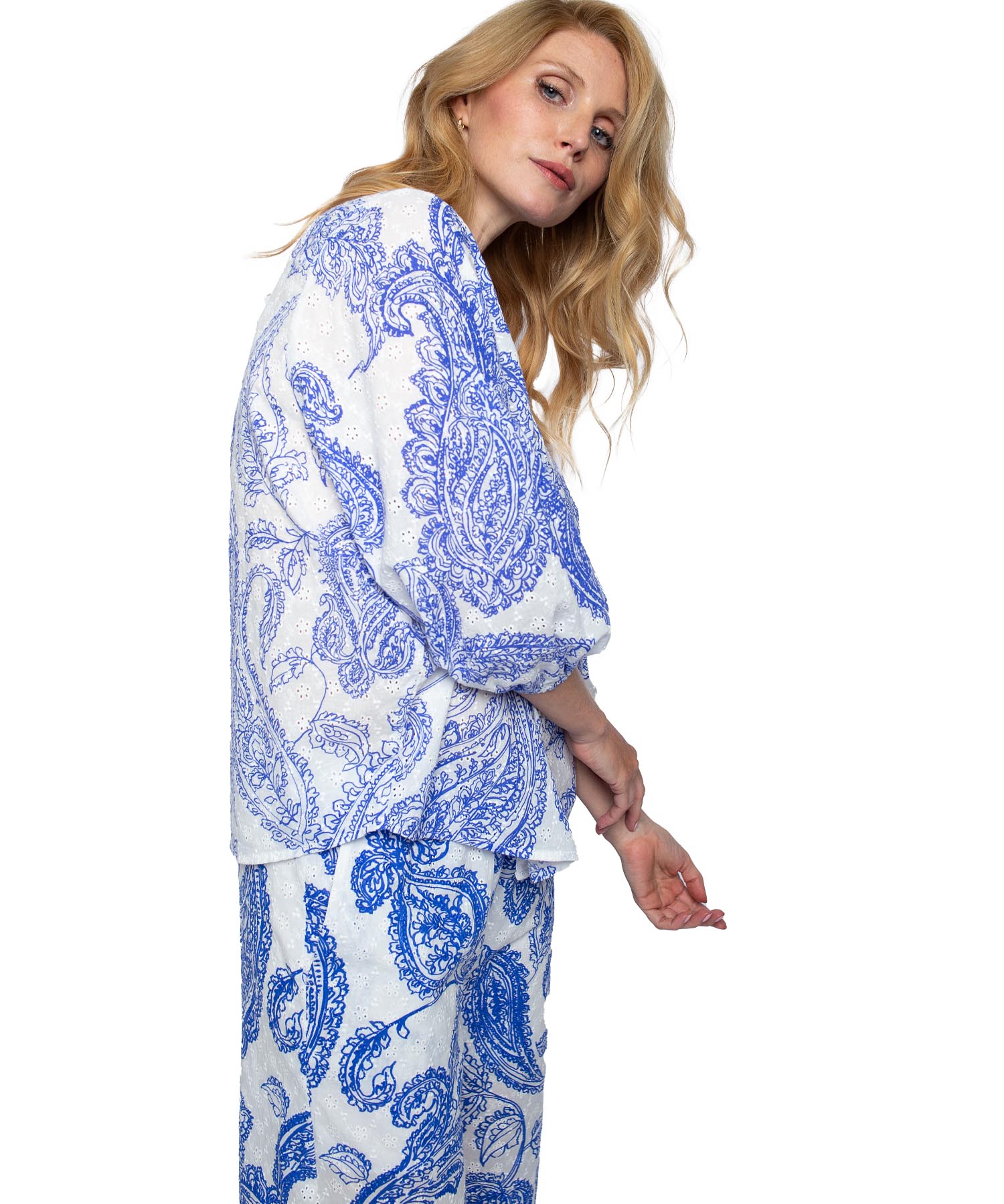 Emily van den Bergh Bluse mit Stickerei