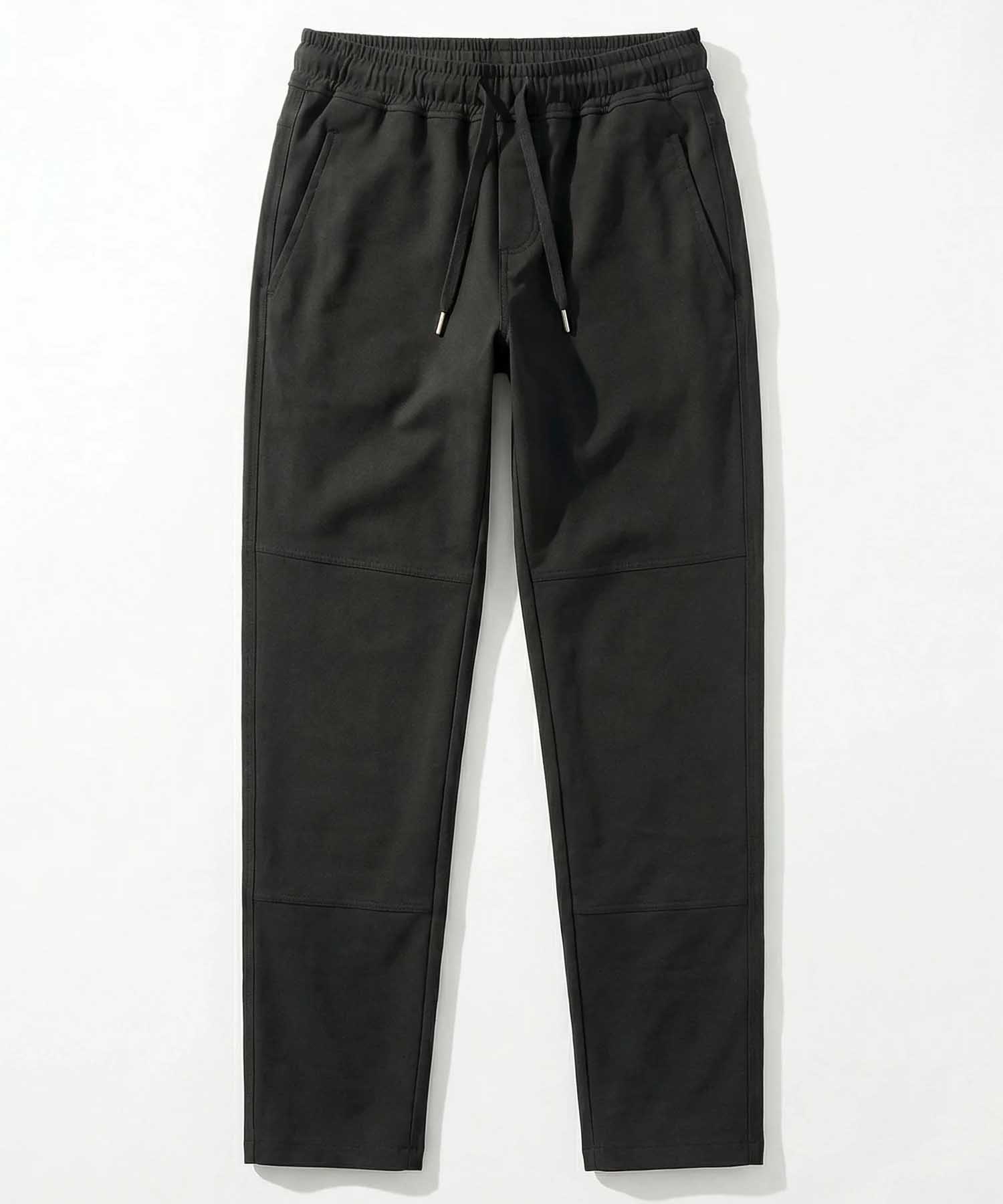 YOU TWO Hose im Materialmix in schwarz