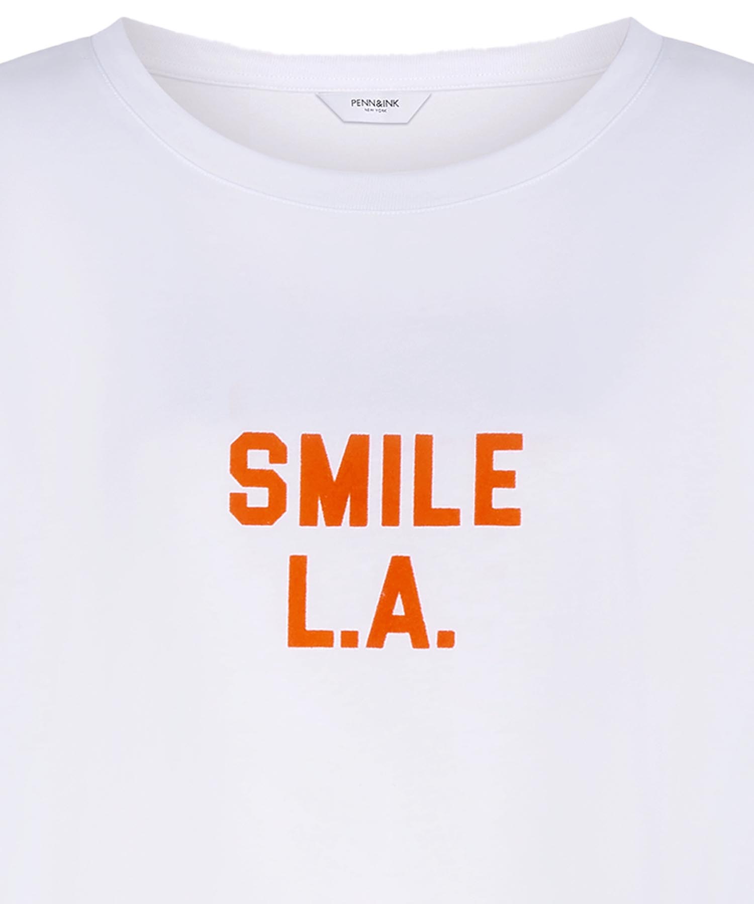 PENN&INK N.Y T-Shirt in weiss mit Motivdruck