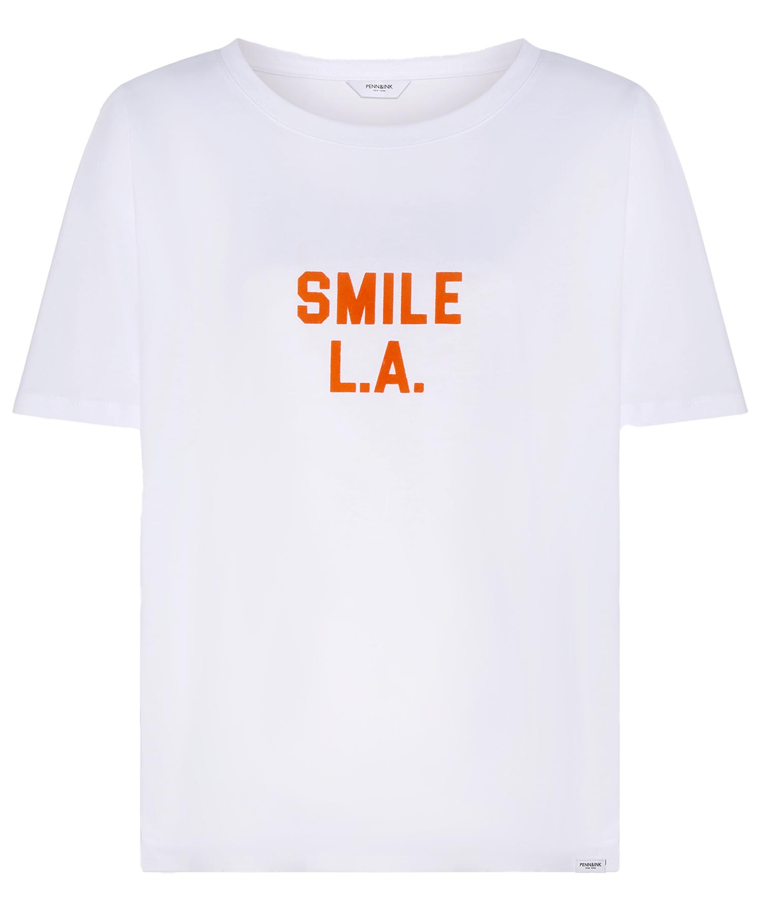 PENN&INK N.Y T-Shirt in weiss mit Motivdruck