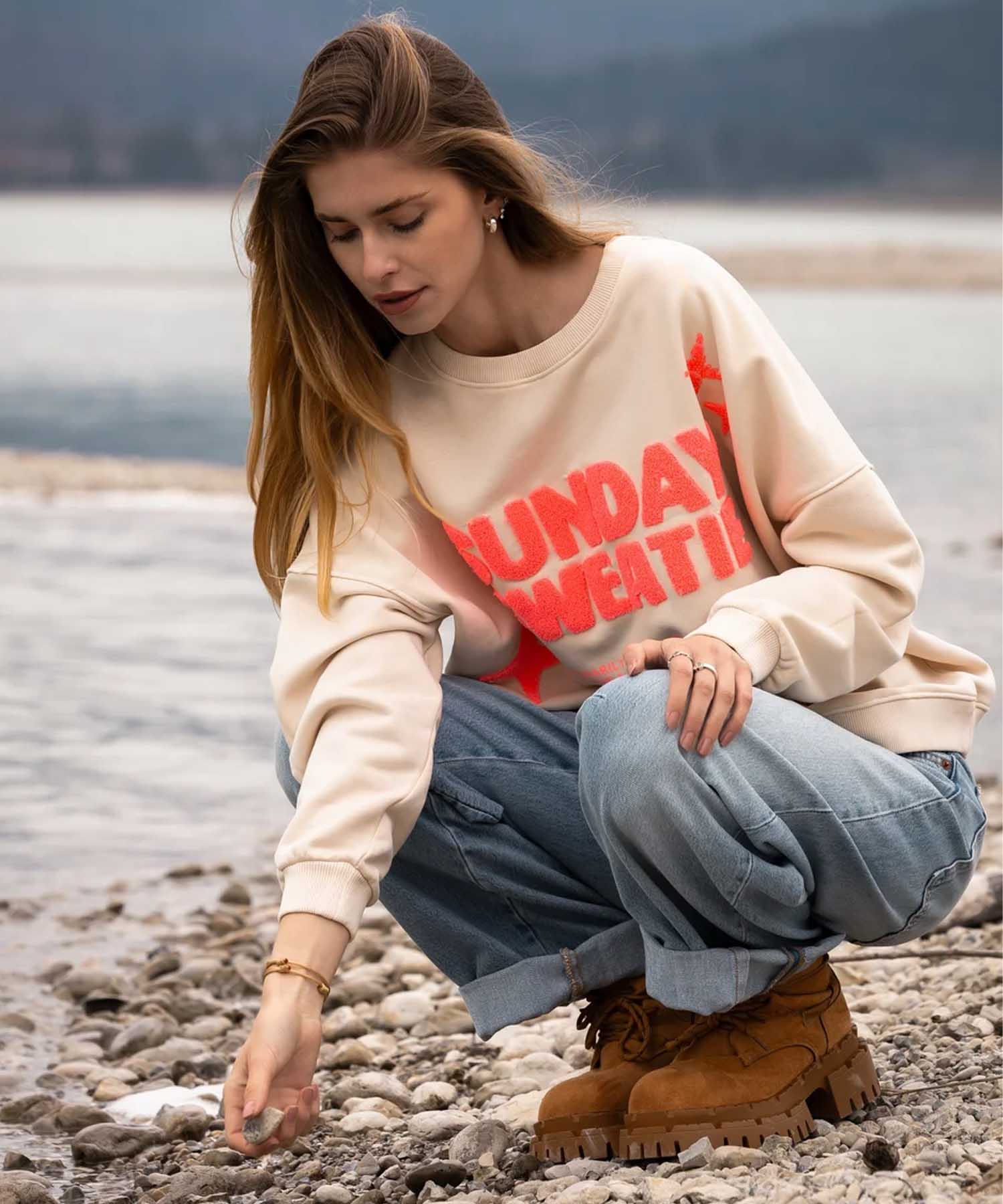 Grace Sweatshirt Sweat Sunday in Creme