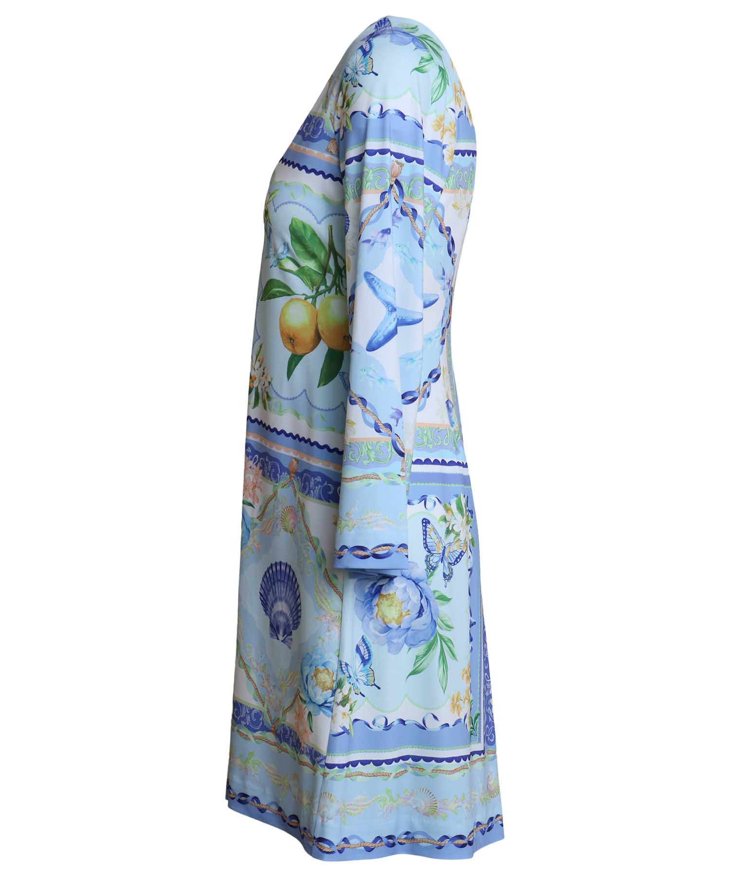 Hale Bob Kleid aus Jersey mit Print in blau – Damenkleid aus Los Angeles