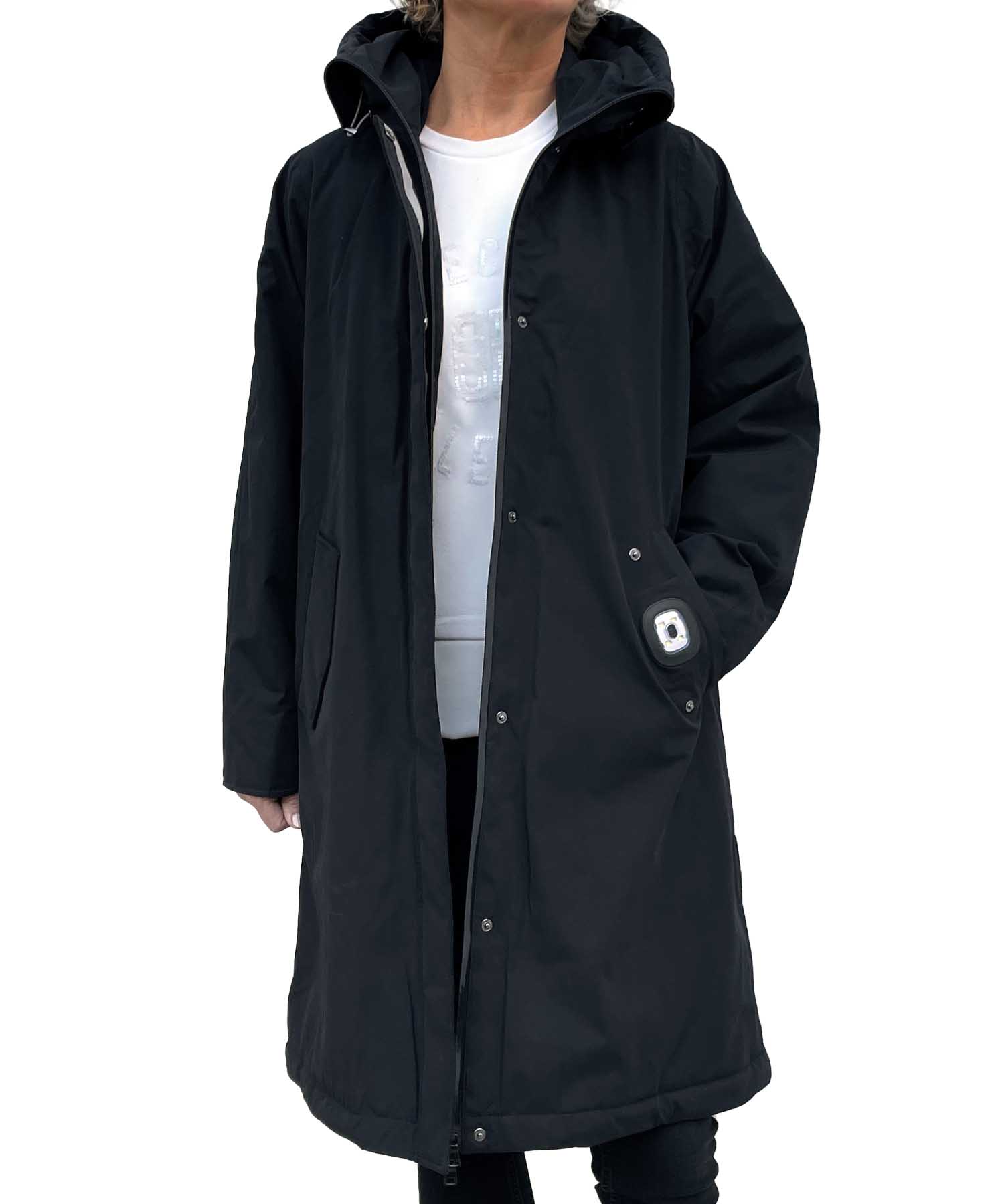 Como No 1 Mantel Pai in schwarz mit LED und Hundeset Como No 1 Mantel Pai in schwarz mit LED und Hundeset