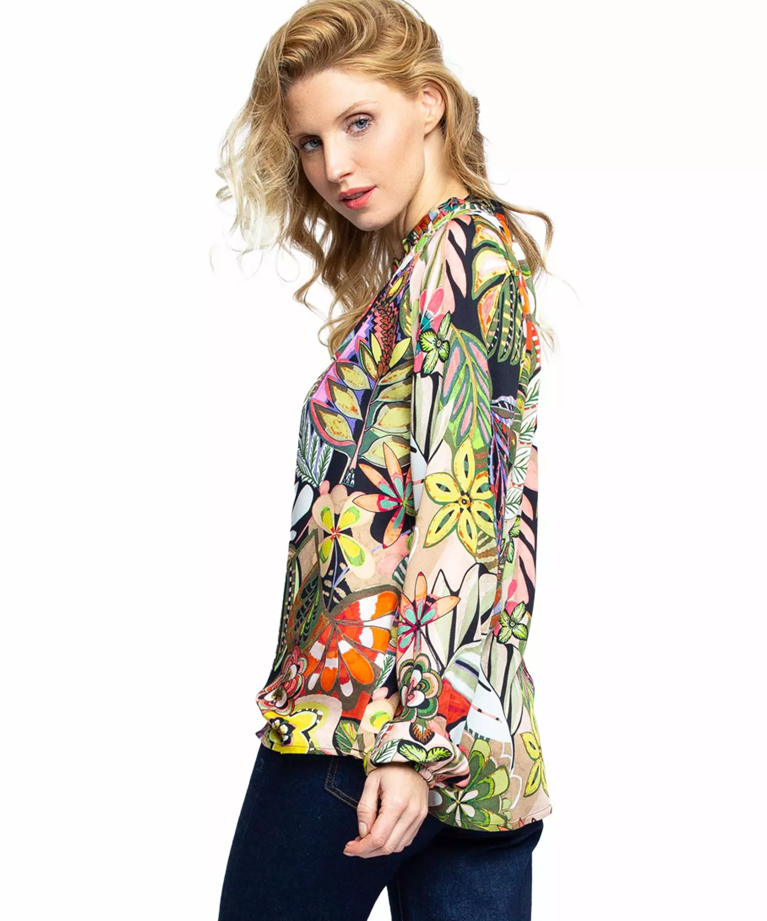 Emily van den Bergh  Bluse im Flower Print