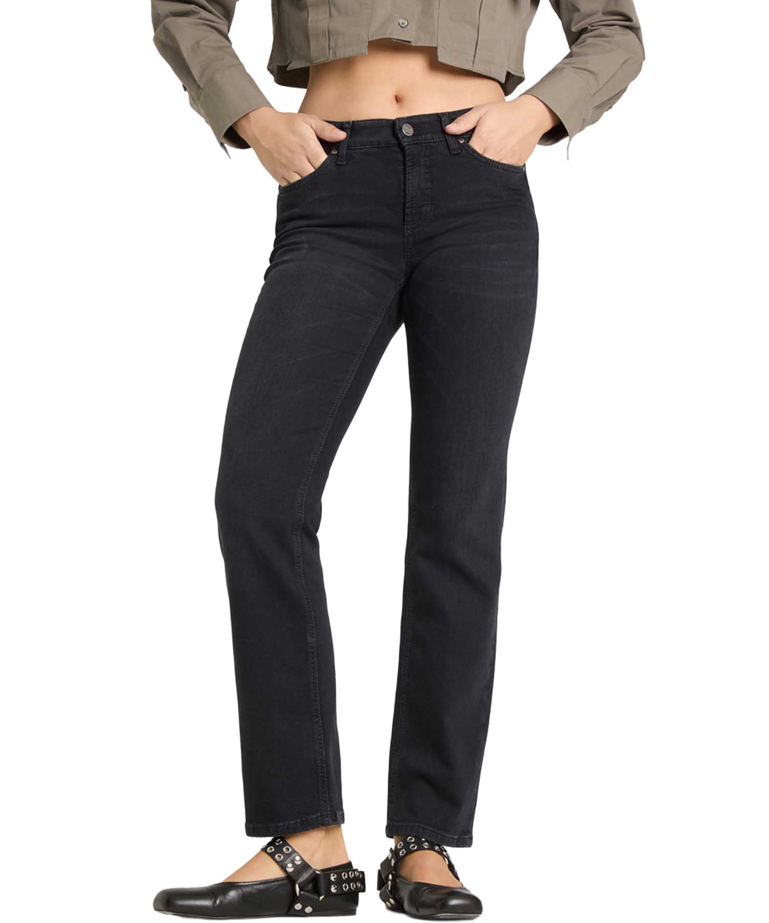 Cambo klassische Jeans Piper long in schwarzer Waschung Cambo klassische Jeans Piper long in schwarzer Waschung