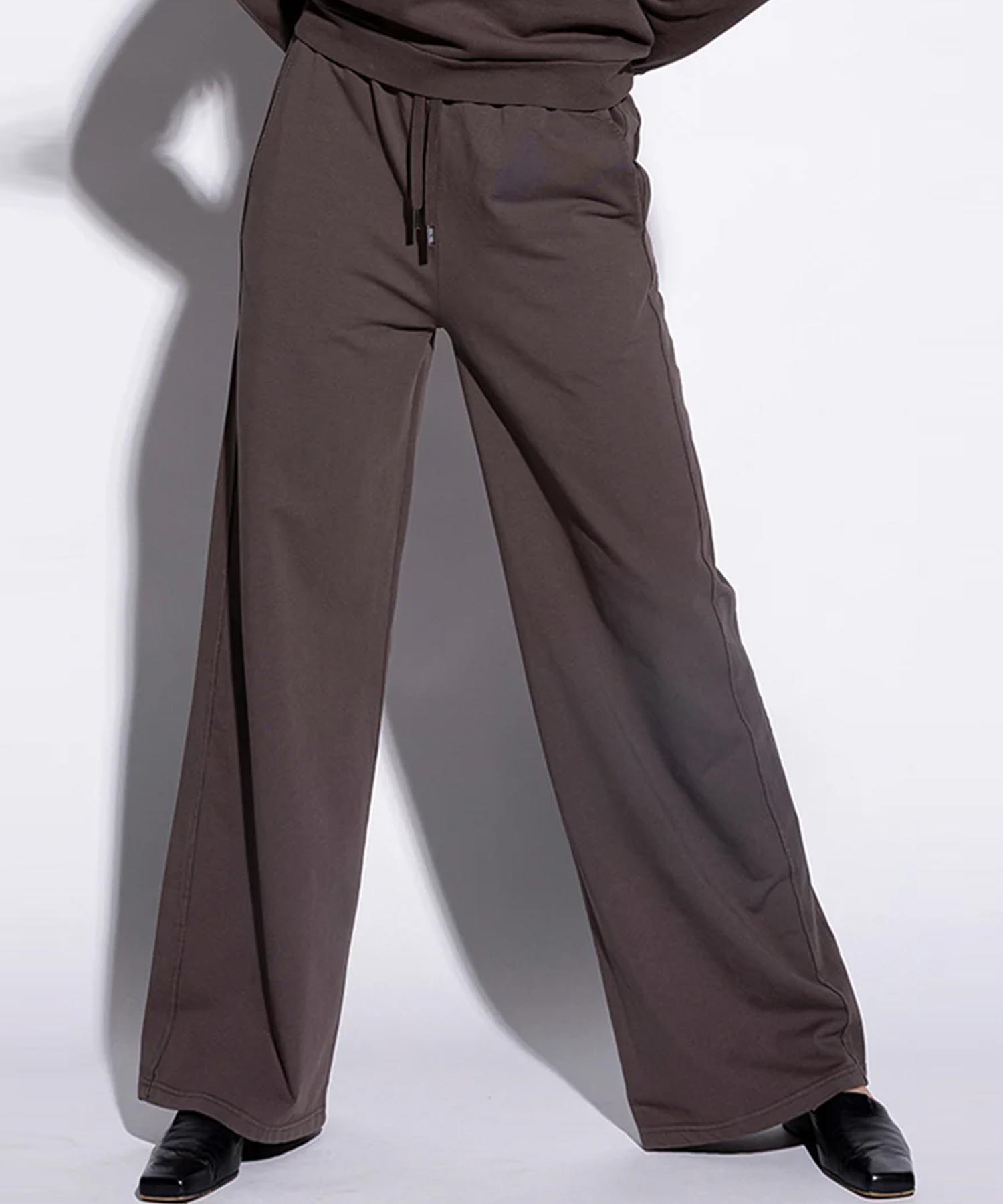 Hose Kim aus Jersey in braun