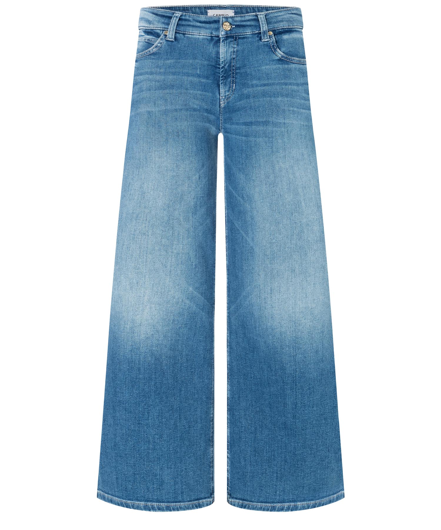 Cambio weite Palazzo Jeans in blau
