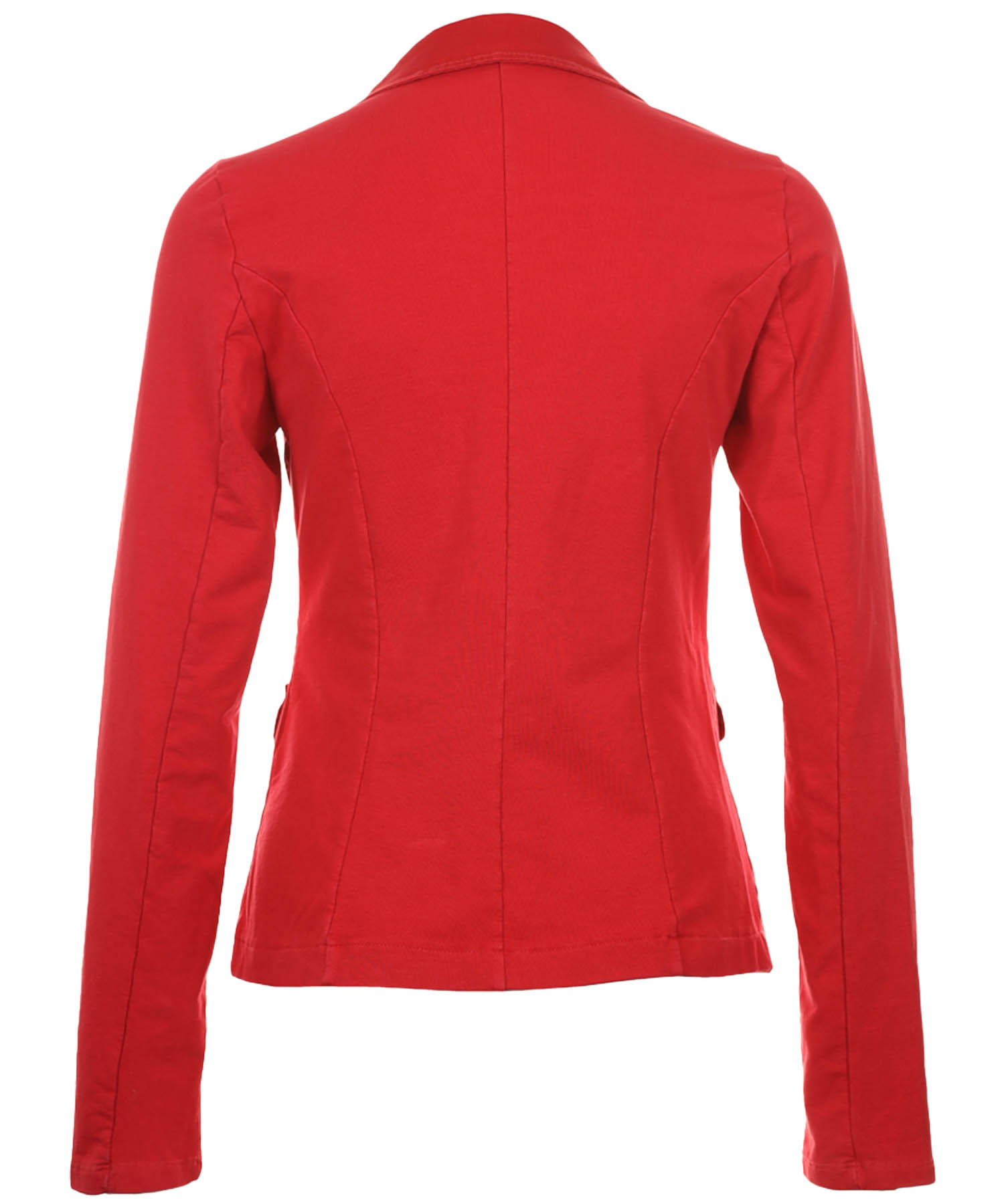 Funky Staff Blazer in rot aus gewaschener Baumwolle