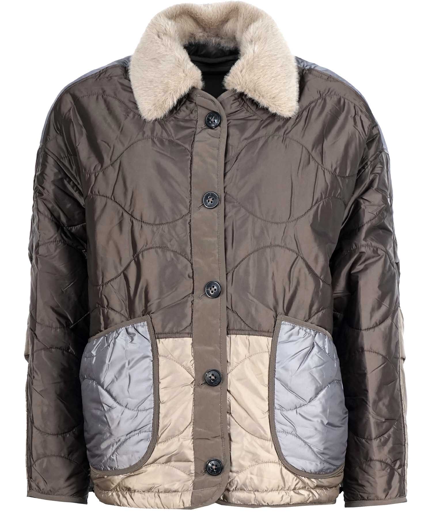 Blonde No. 8 Damenjacke im Patch-stil zum Wenden Blonde No. 8 Damenjacke im Patch-stil zum Wenden