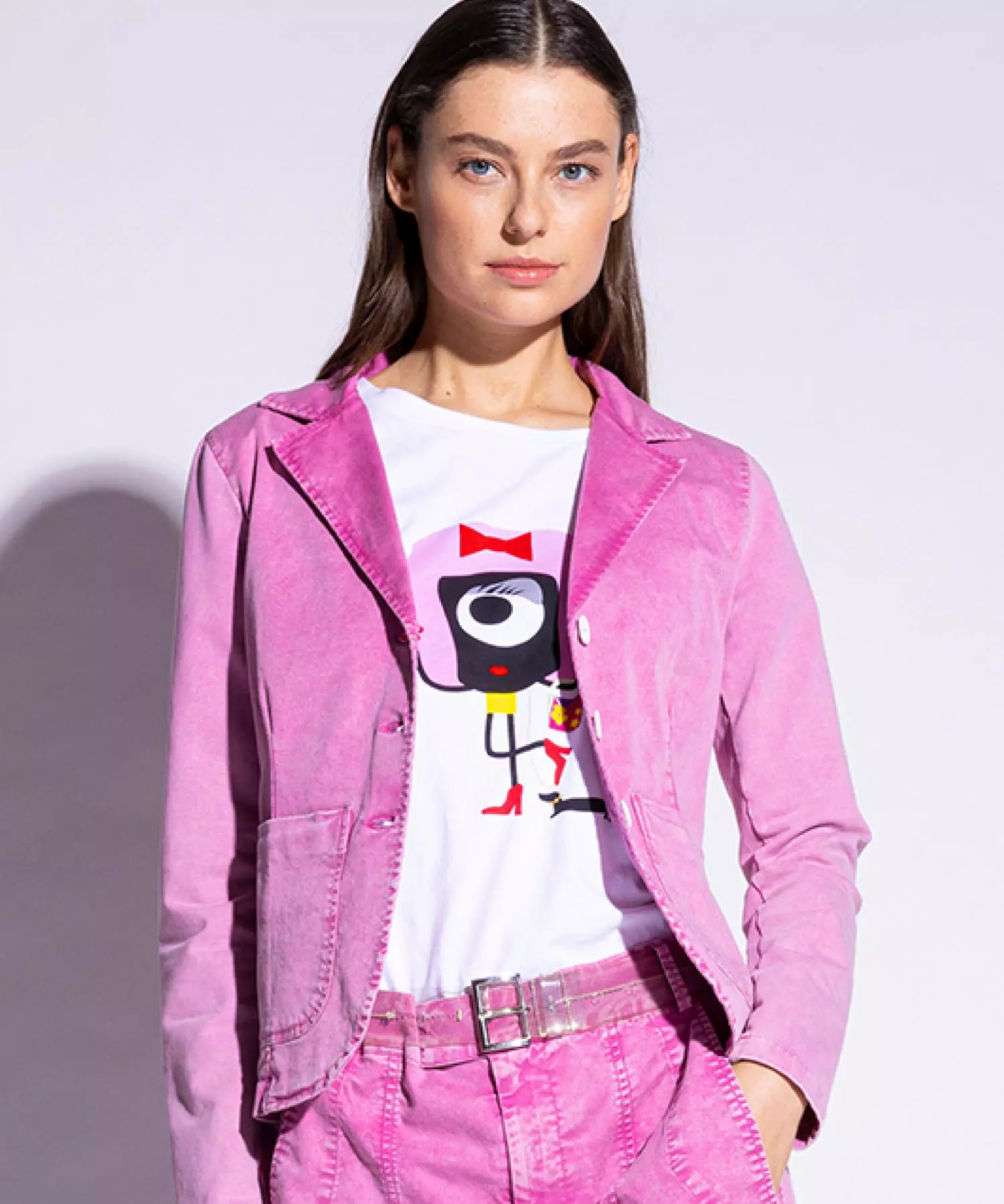 YouTwo Blazer Alicia in gewaschener Optik