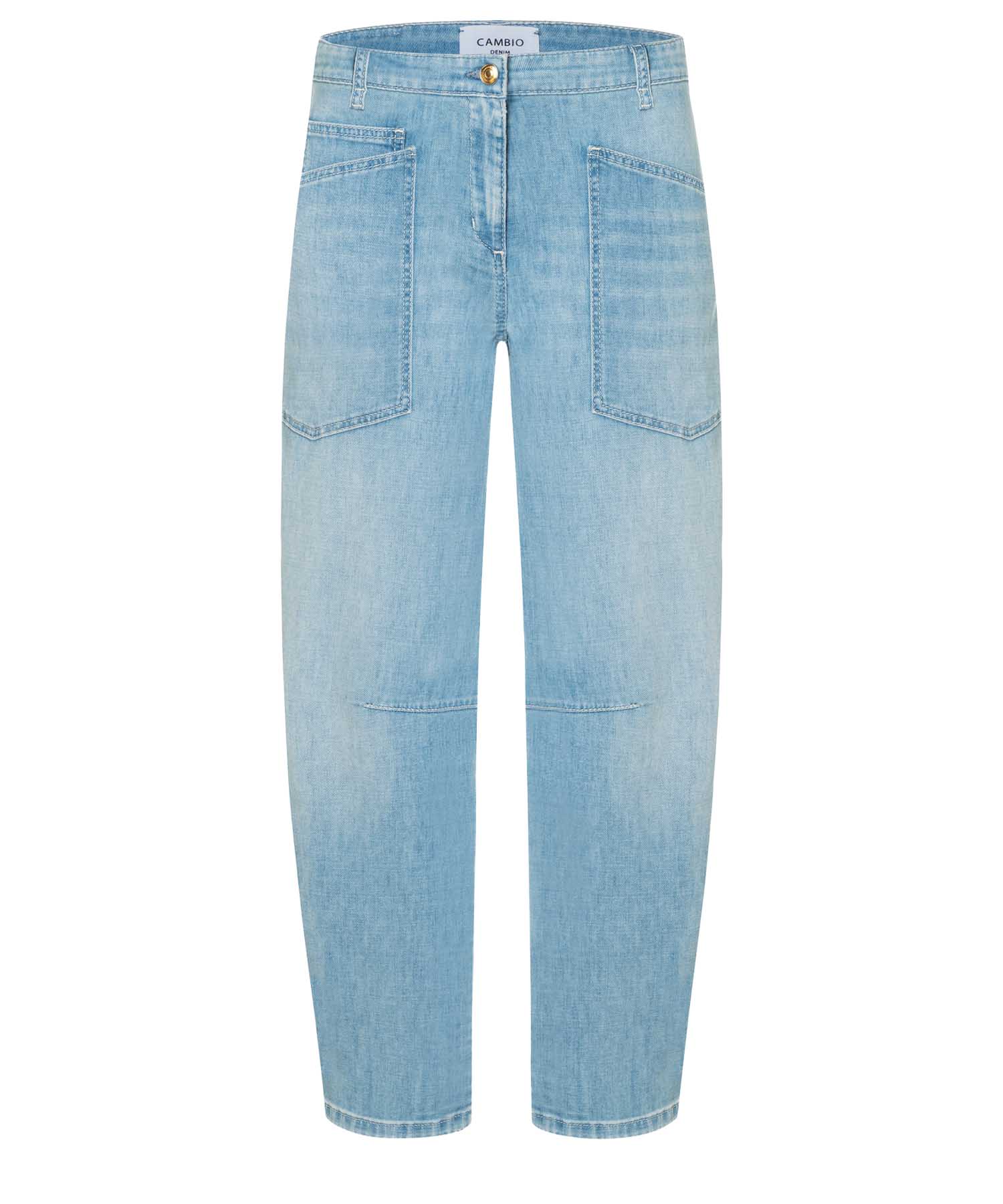Cambio Barrel Jeans Ocean Cropped in Sunny Bleached | Modehaus Wörmann