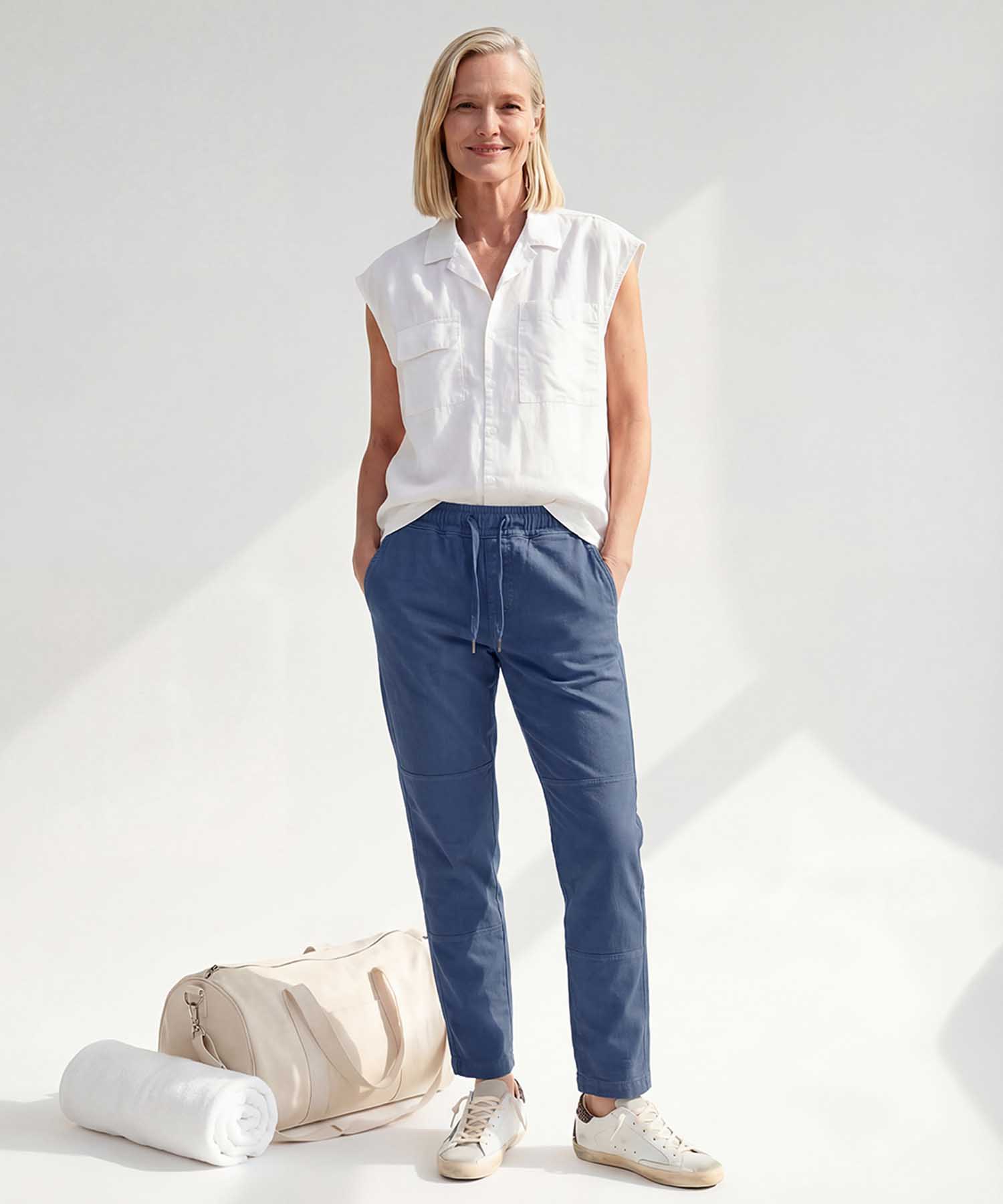You Too | YOU TWO Pant in nautic Nobile Washed | Modehaus Wörmannn