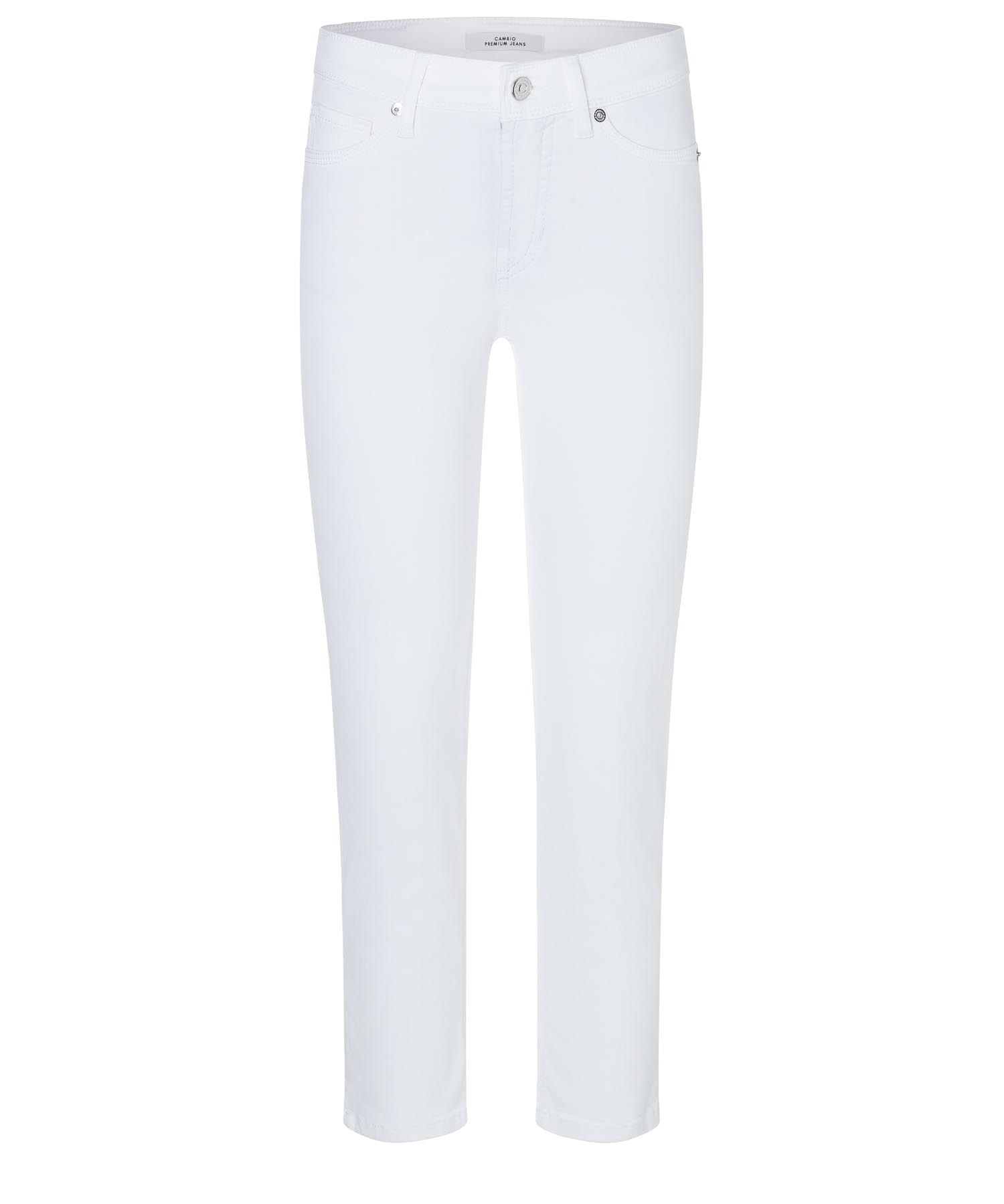 Cambio Jeans Piper short | Slim Fit Jeans in weiss für stilvolle Looks