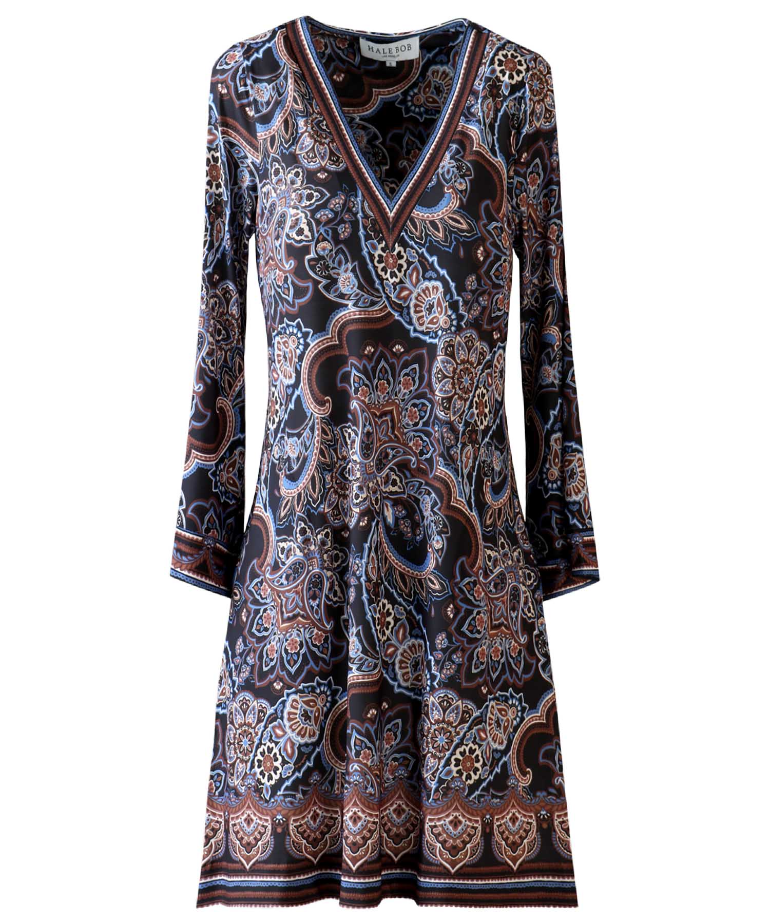 Hale Bob - Kleid Laylah  | Blumendruck auf schwarzem Fond