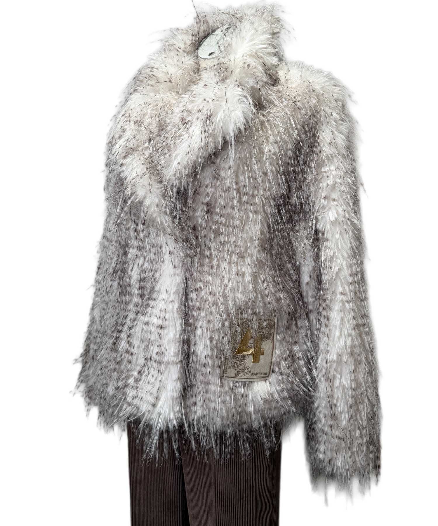 Elegante Damen Kunstpelzjacke von Grace mit Schalkragen