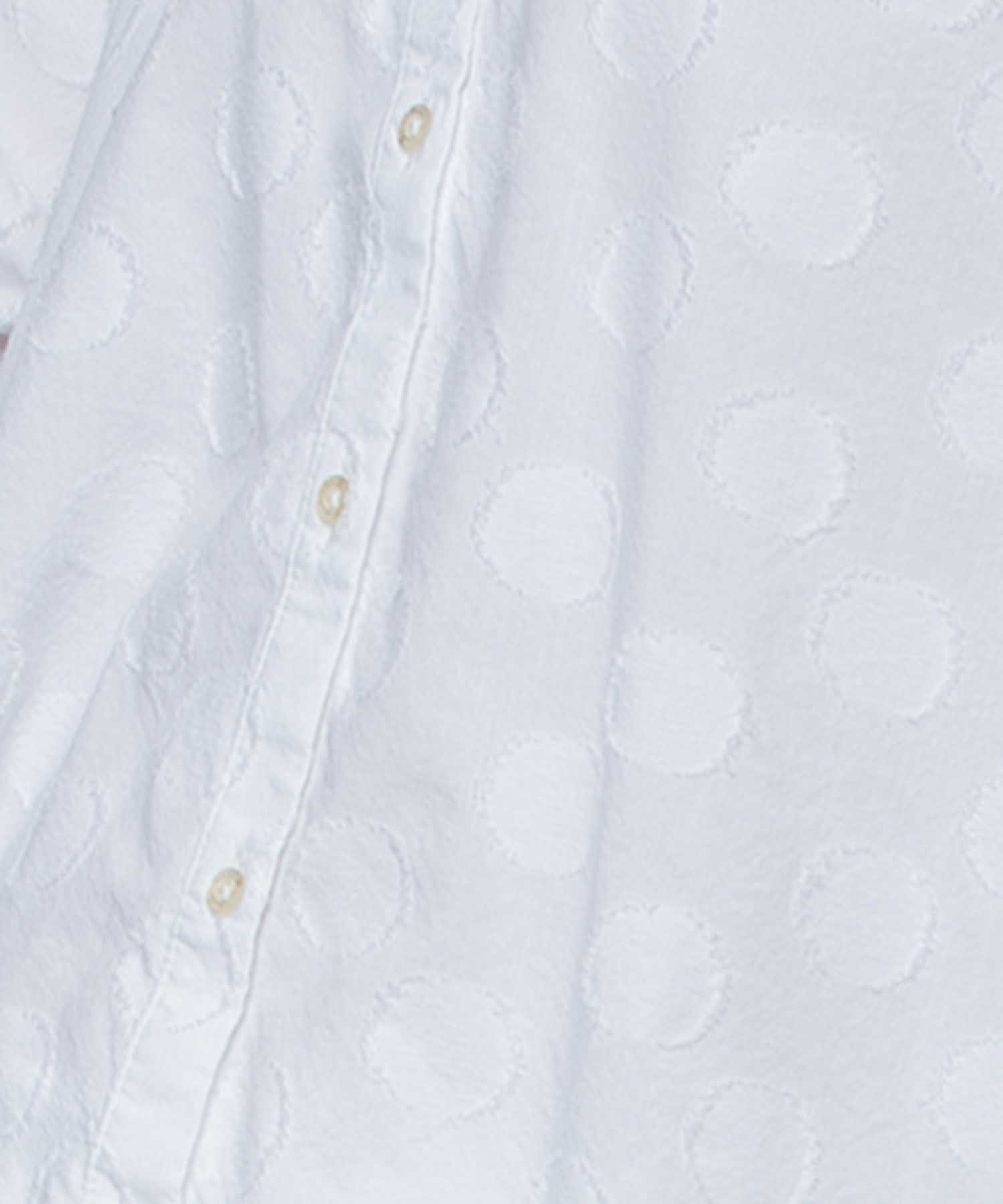 Emily van den Bergh Glockige Hemdbluse mit gewebten Dots | Modehaus Wörmann