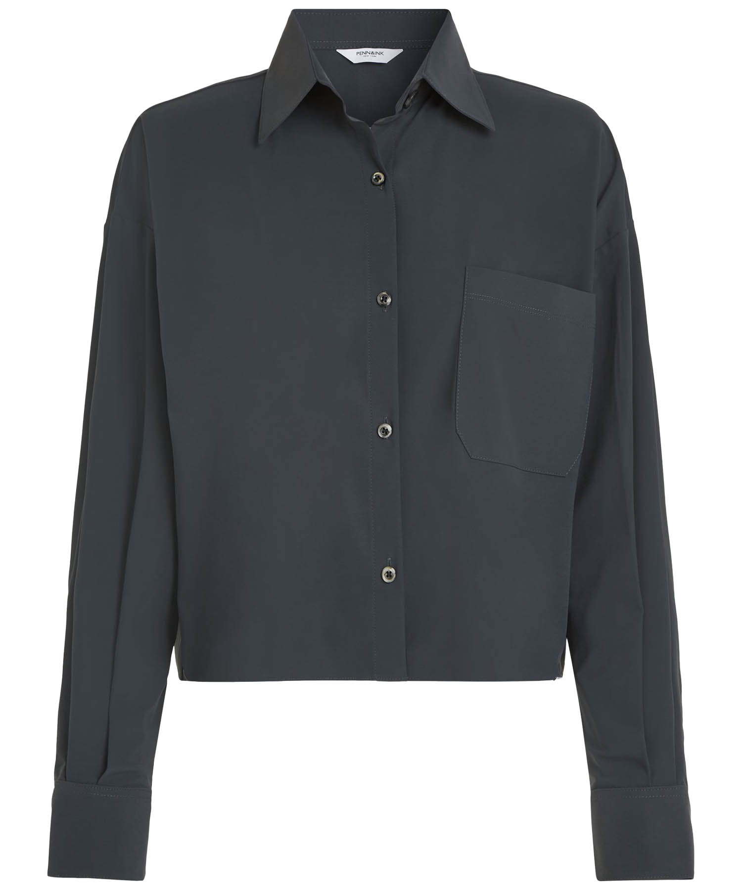 Penn & Ink kurze Blusen-Jacke in Reisequalität