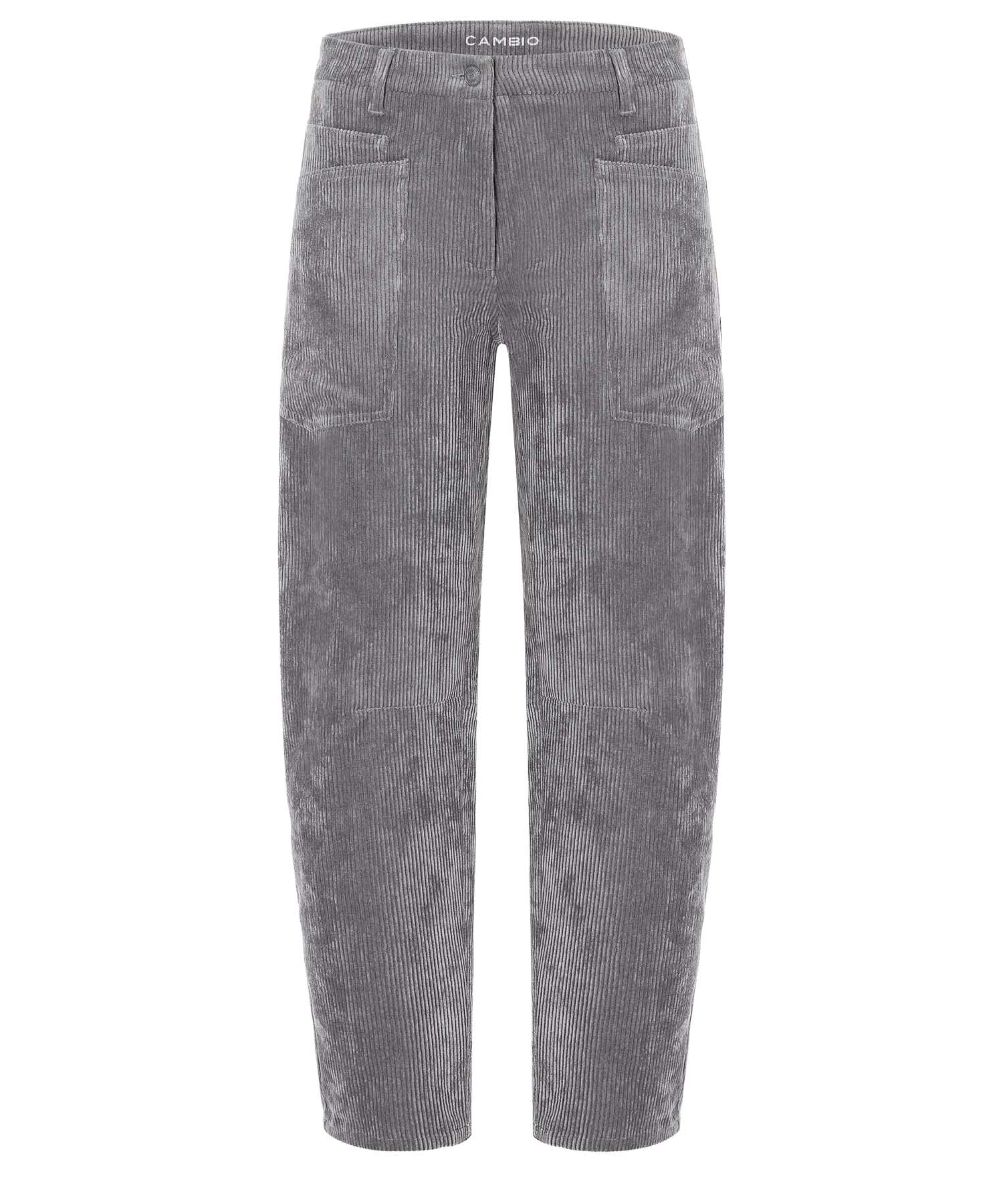 Cambio Cordhose Ocean – Farbe Alumino | Hochwertige Damen-Cordhose mit perfekter Passform