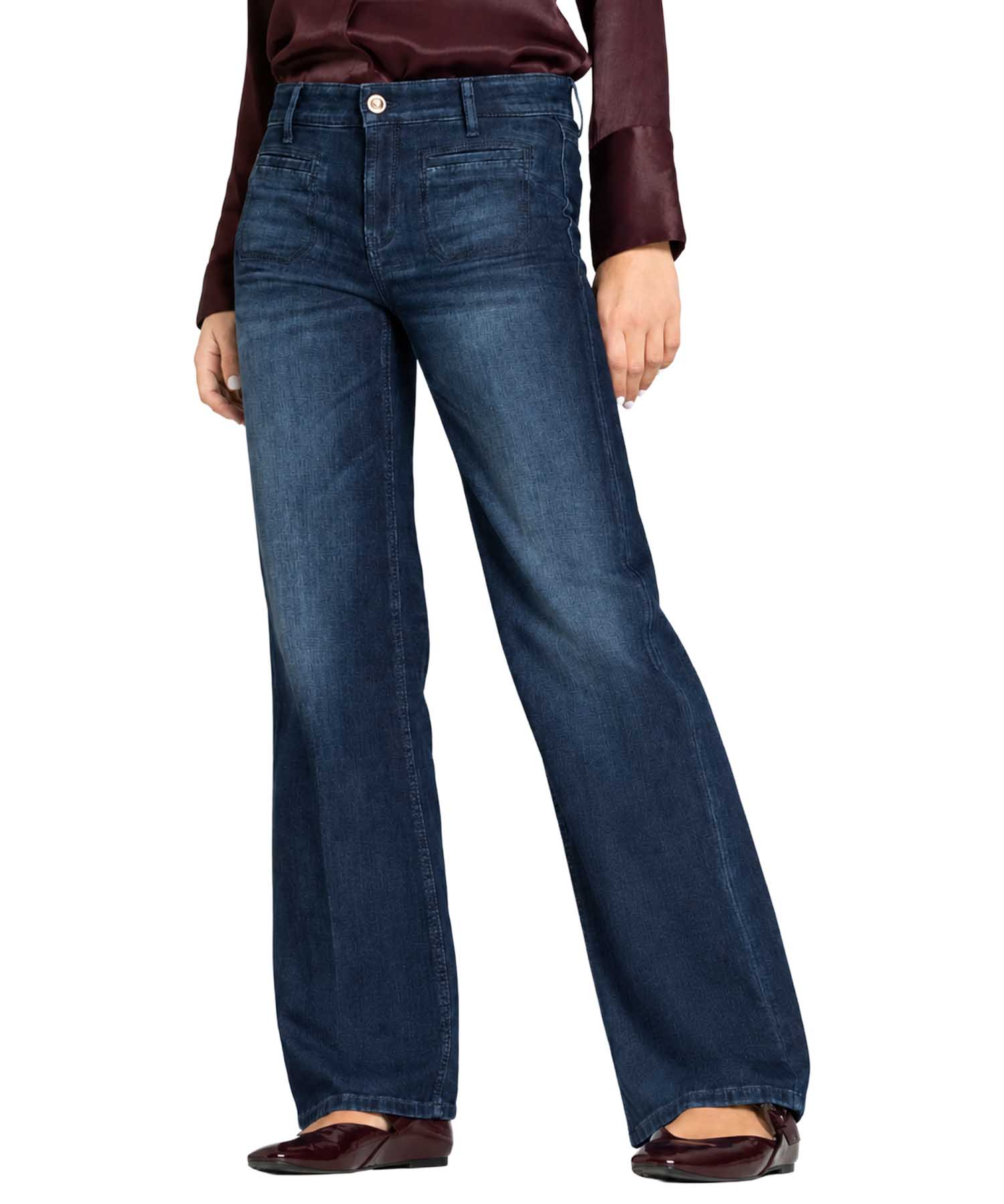 Cambio Jeans TESS Wide Fit in Pure Flow Blue | Modehaus Wörmann