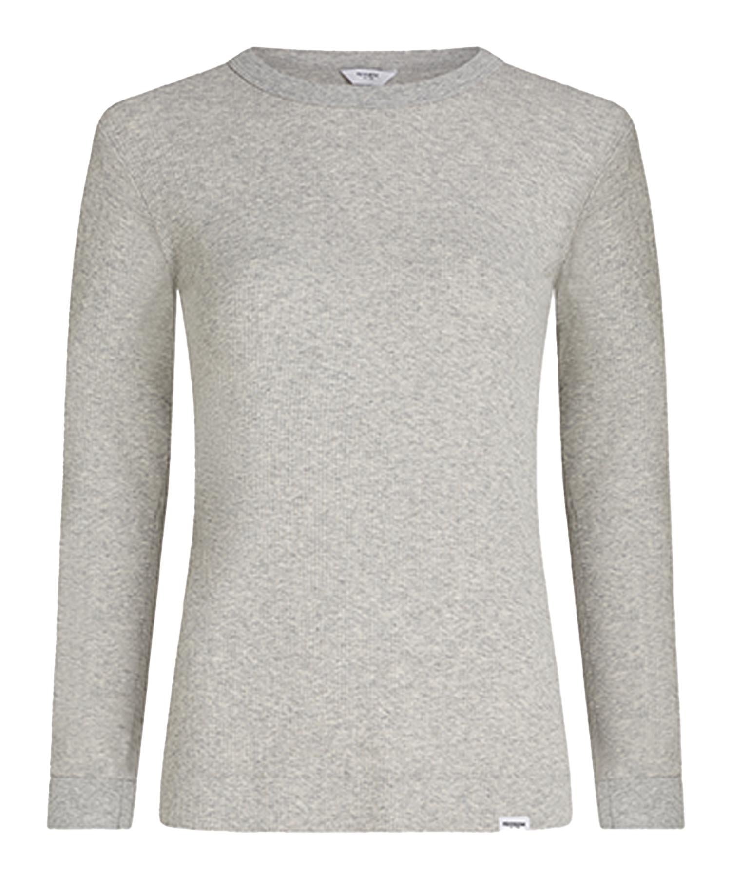 Penn and Ink Shirt in Rippenstruktur mit langem Arm in grau Penn and Ink Shirt in Rippenstruktur mit langem Arm in grau