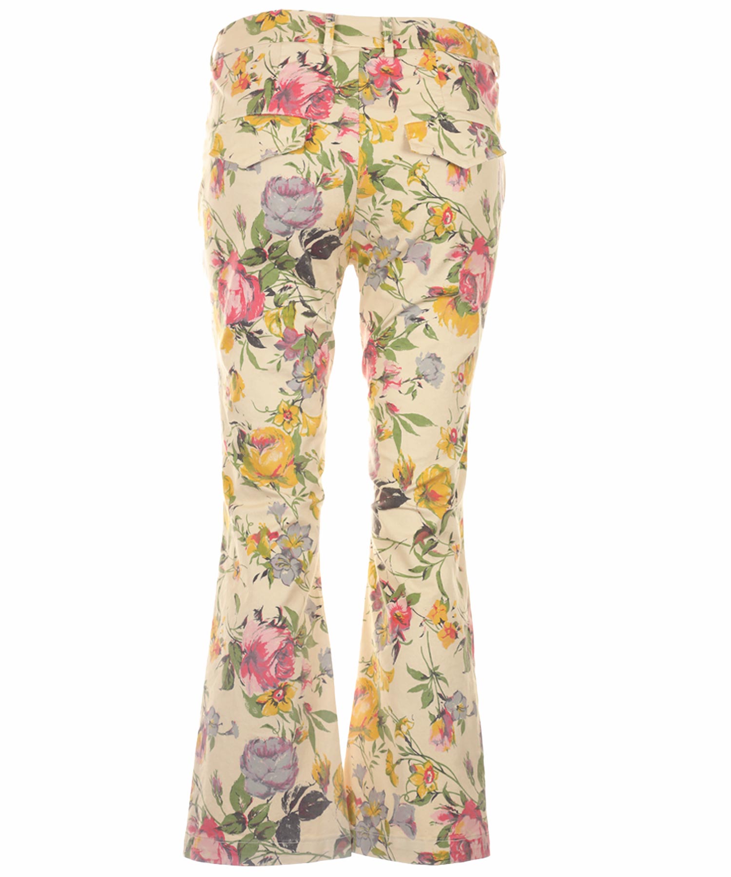 Funky Staff Hose Sia im Coloured Flowers Print