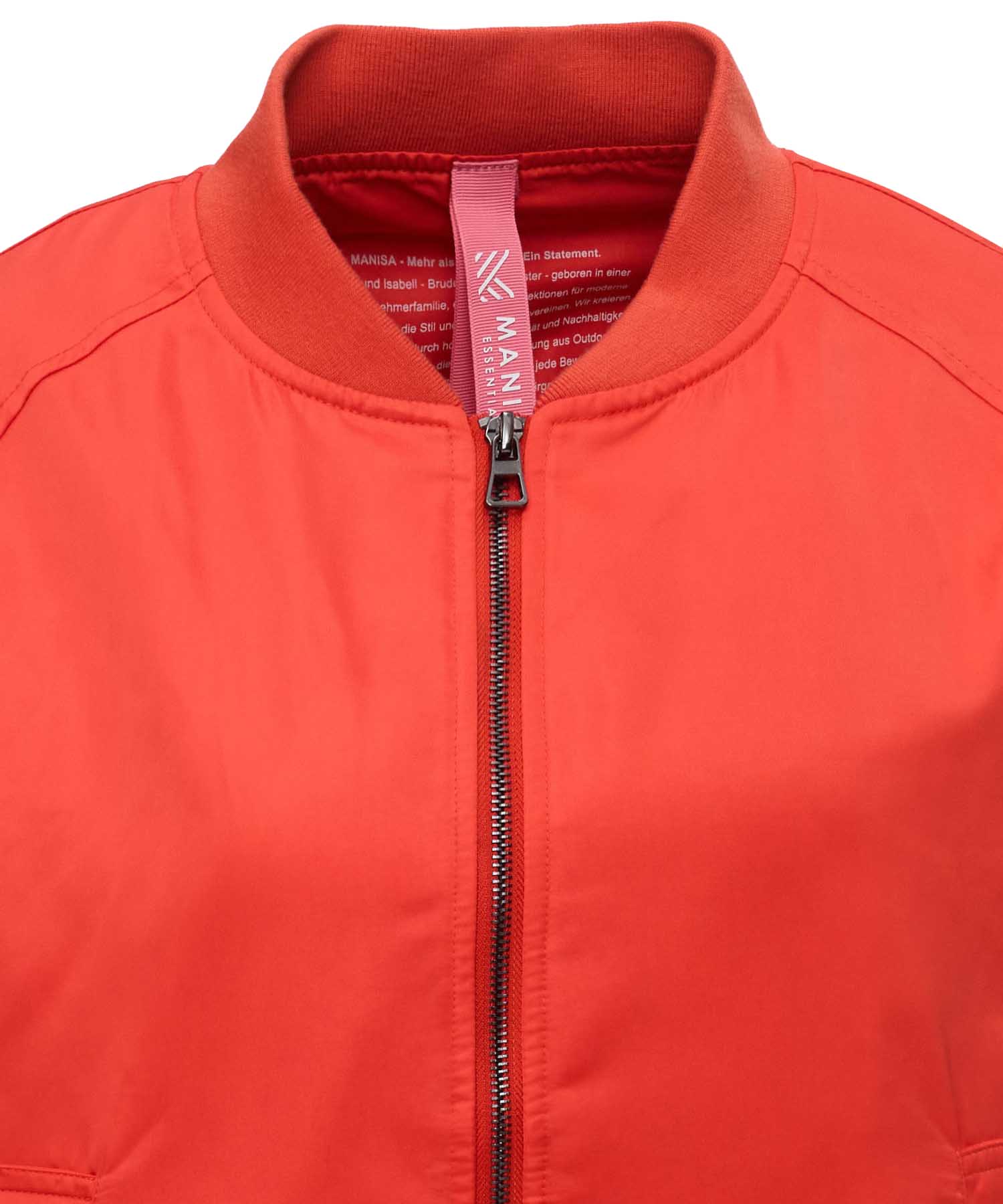 MANISA Blouson Damen Satin rot – Moderner College Style