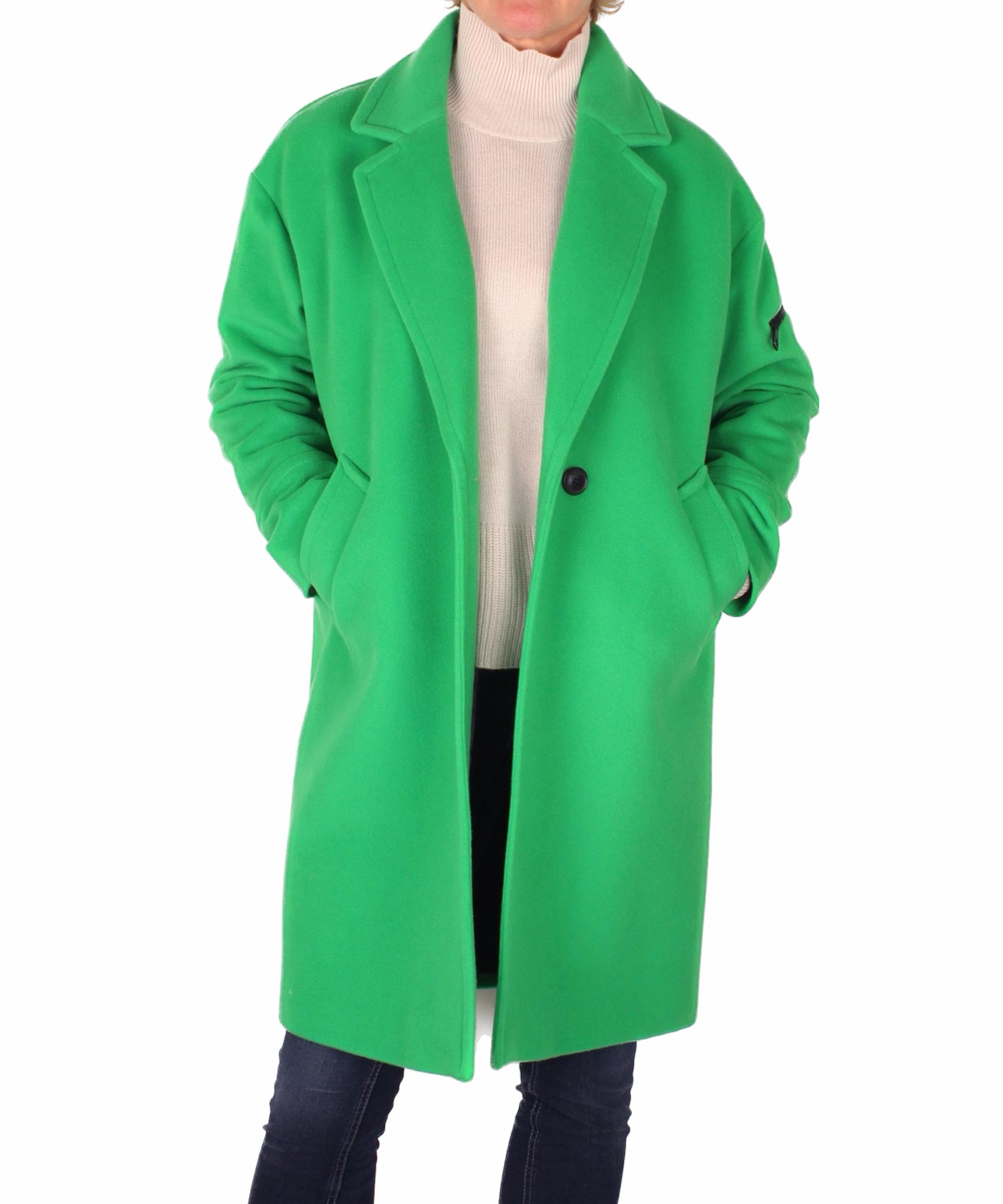 Lässiger Blazermantel von Creenstone aus Wolle - Cashmere