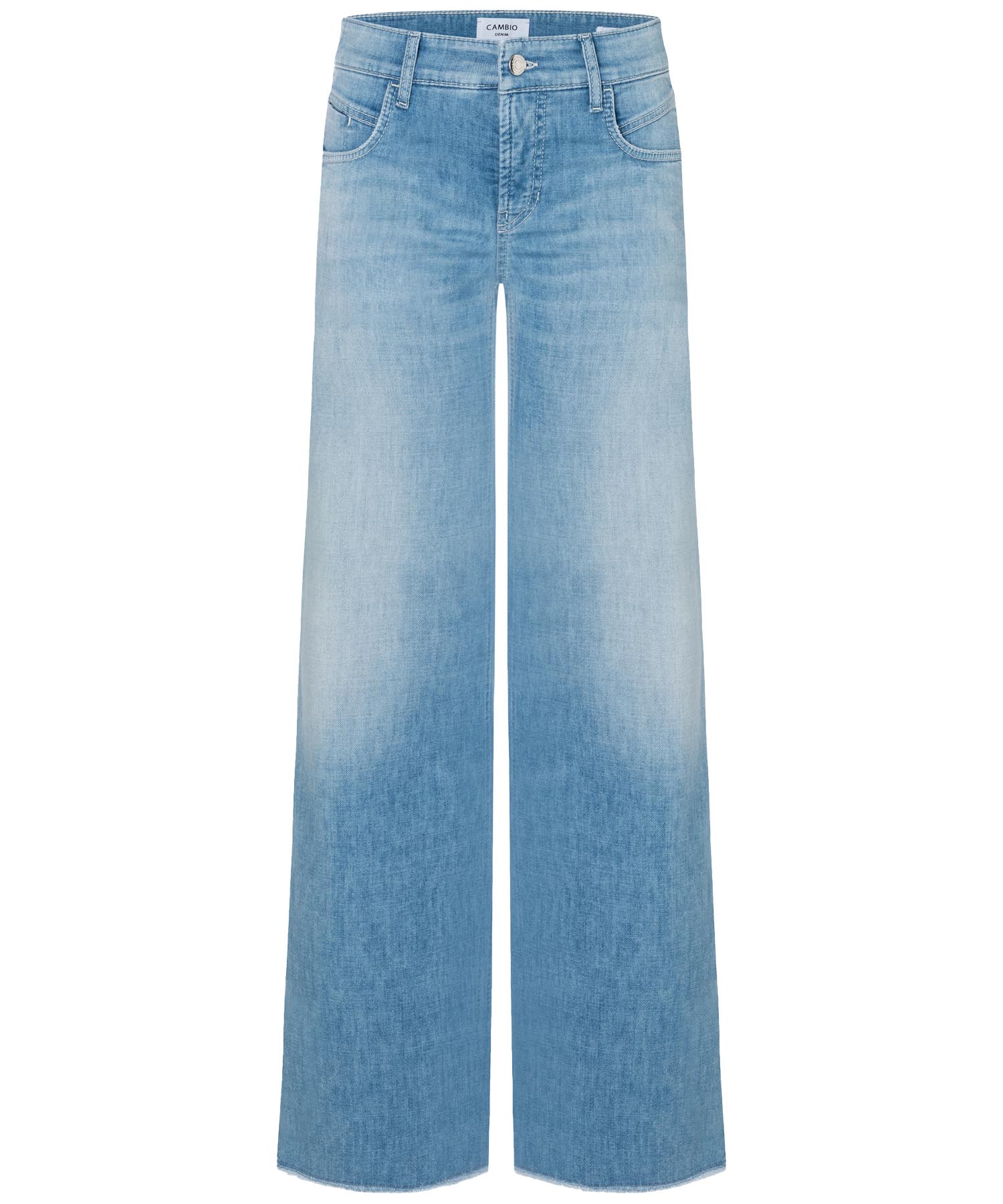 Cambio weite Jeans Tess in heller Waschung