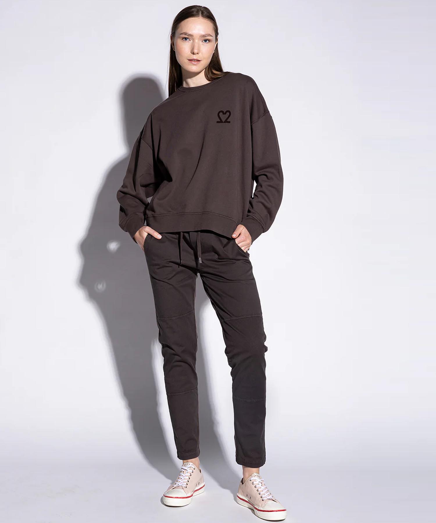 You Too Sweatshirt Tessa aus Baumwolle in braun