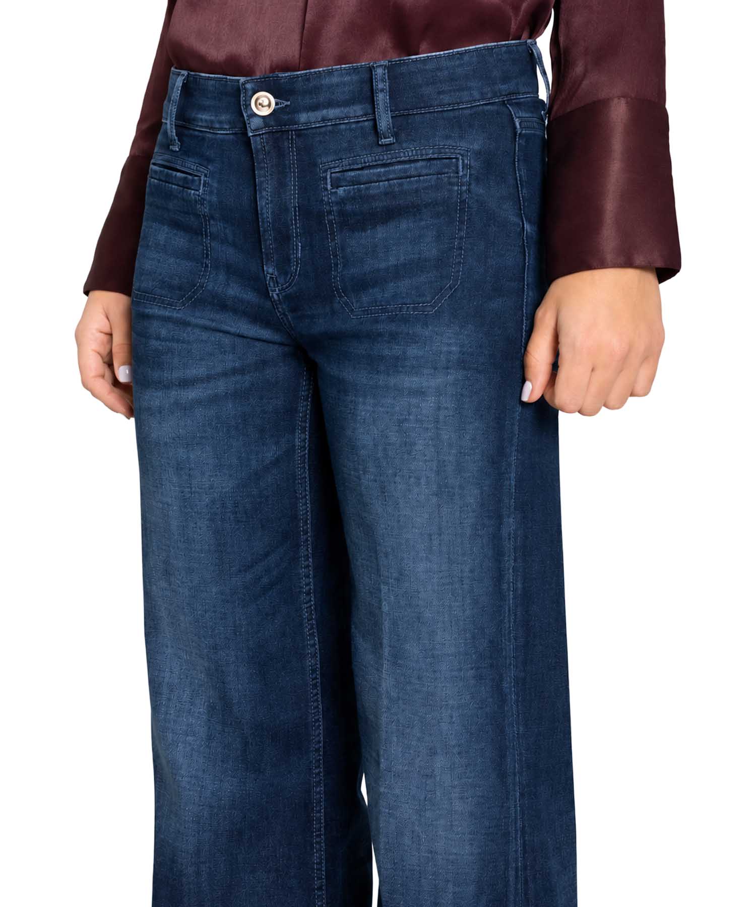 Cambio Jeans TESS Wide Fit in Pure Flow Blue | Modehaus Wörmann