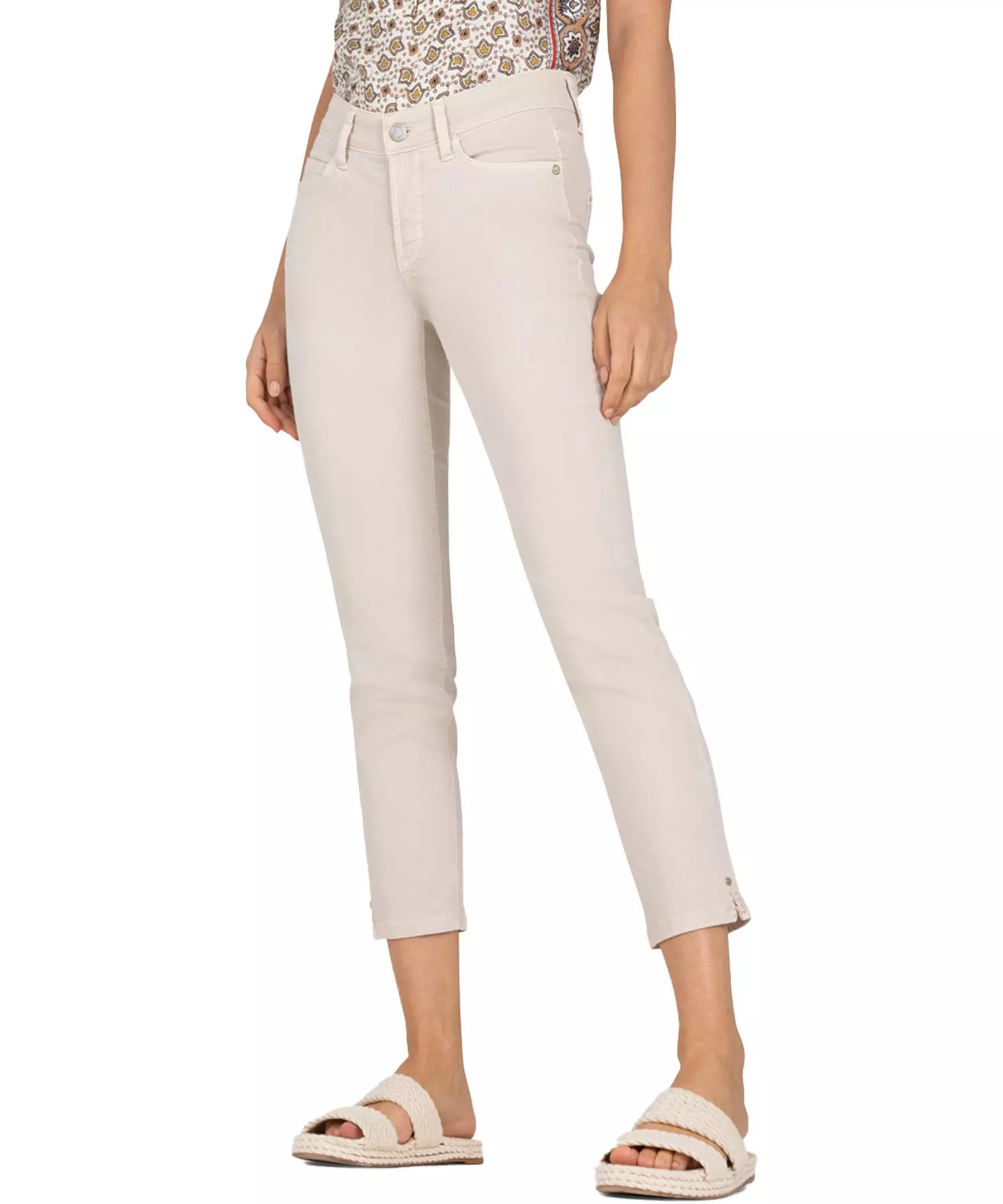 Cambio Jeans Piper short in Pastelltönen