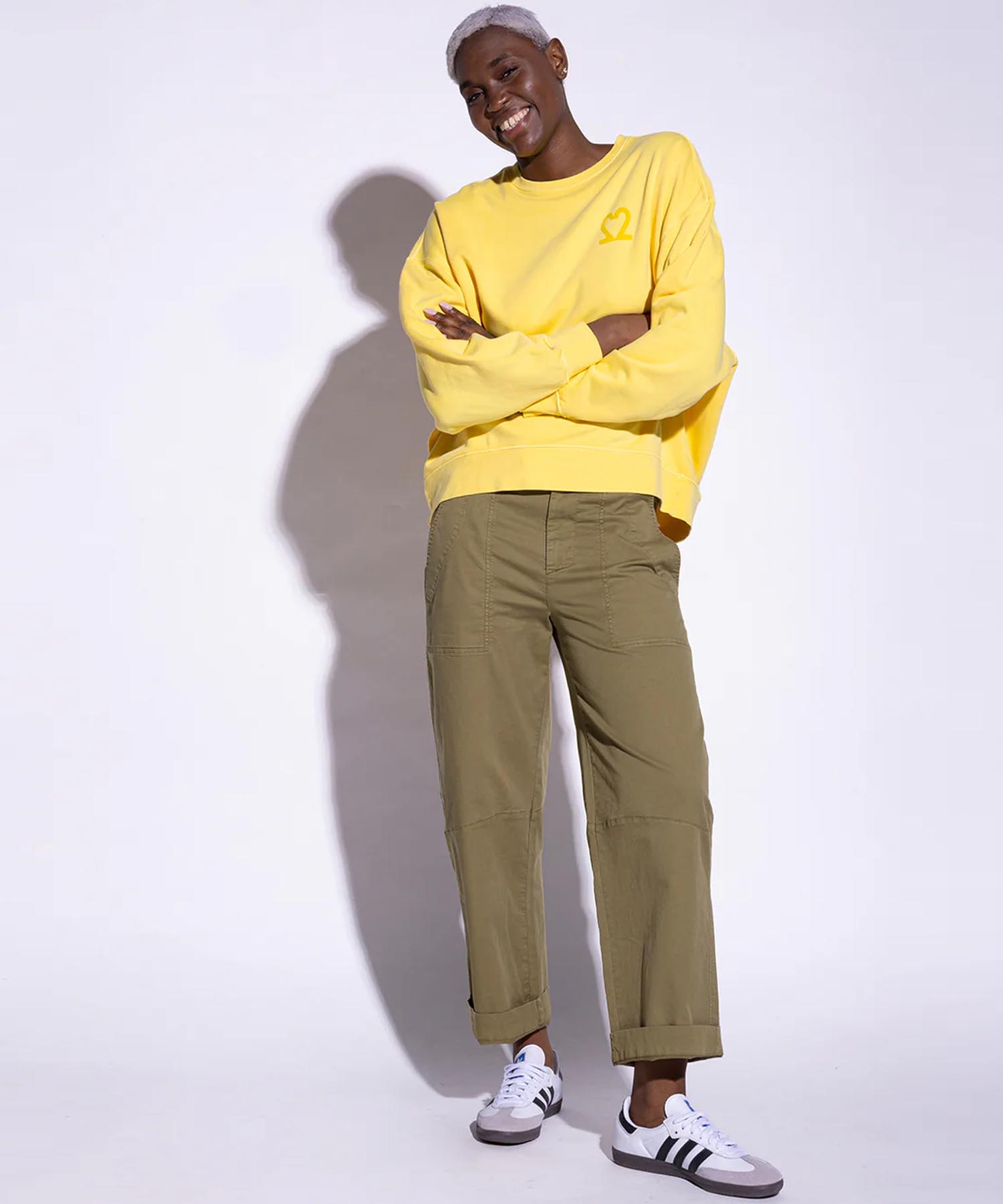 You Too Sweatshirt Tessa aus Baumwolle in lemon