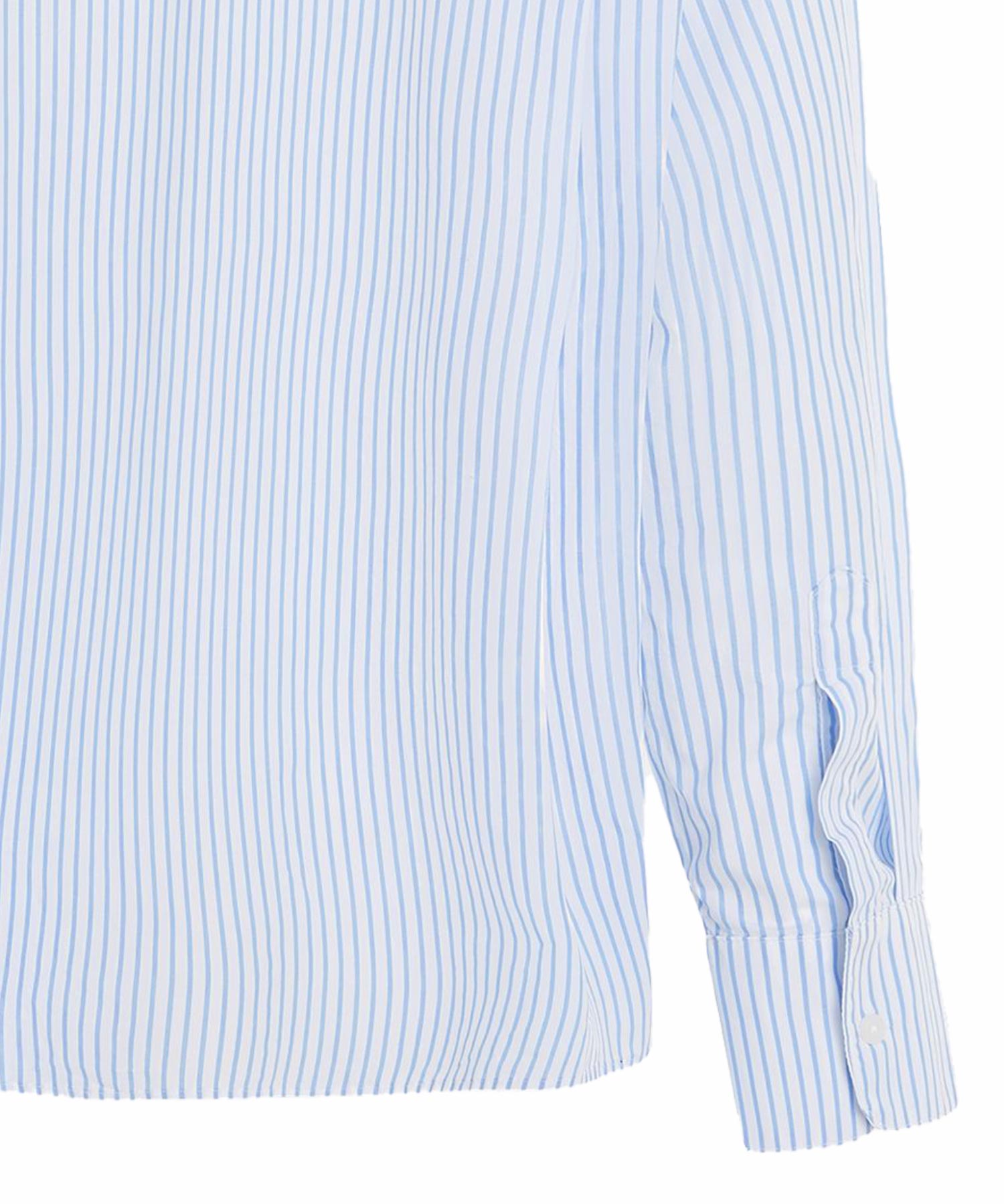 PENN&INK N.Y Streifenbluse aus Baumwolle in hellblau