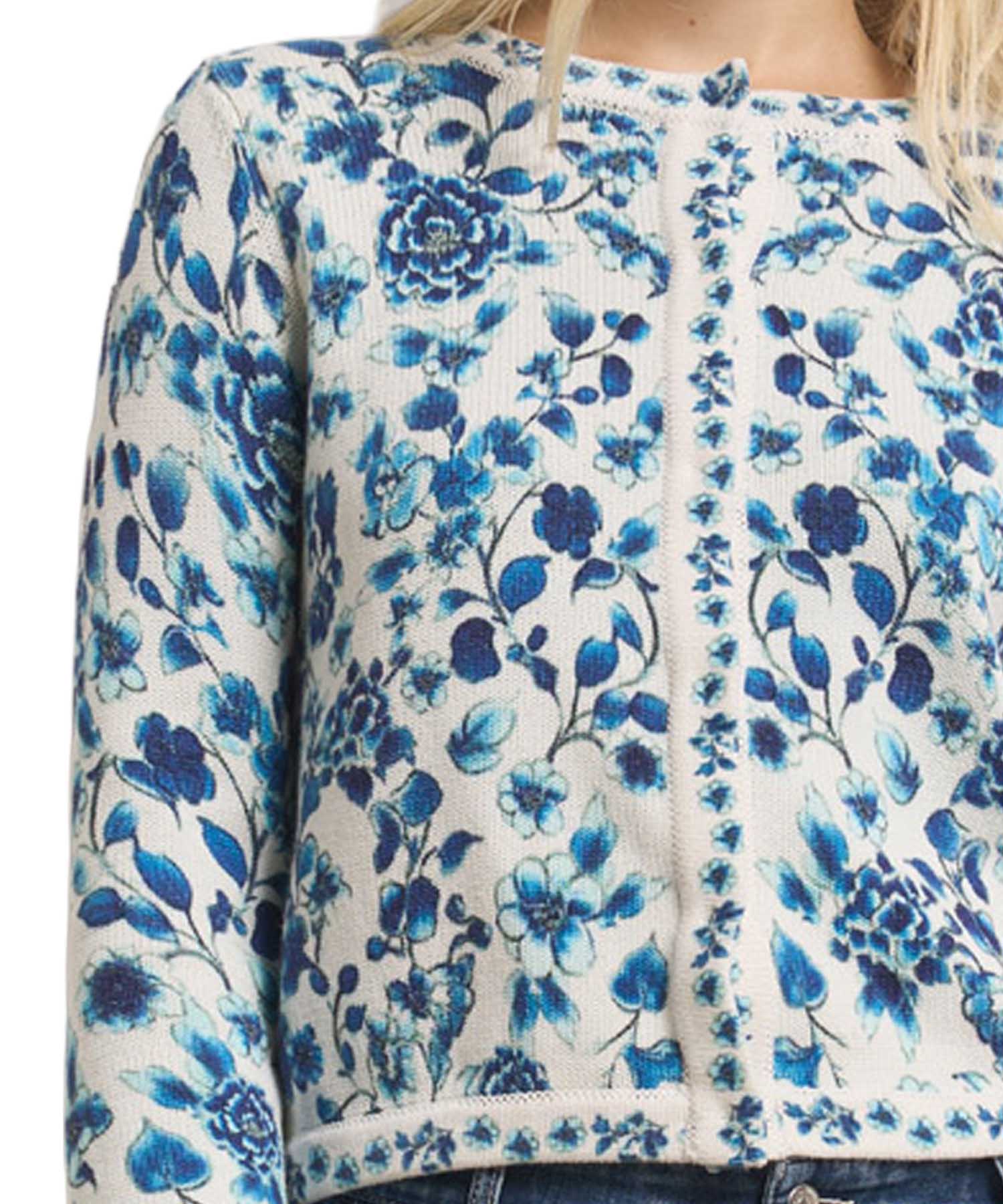 Princess goes Hollywood Strickjacke mit Blumenprint