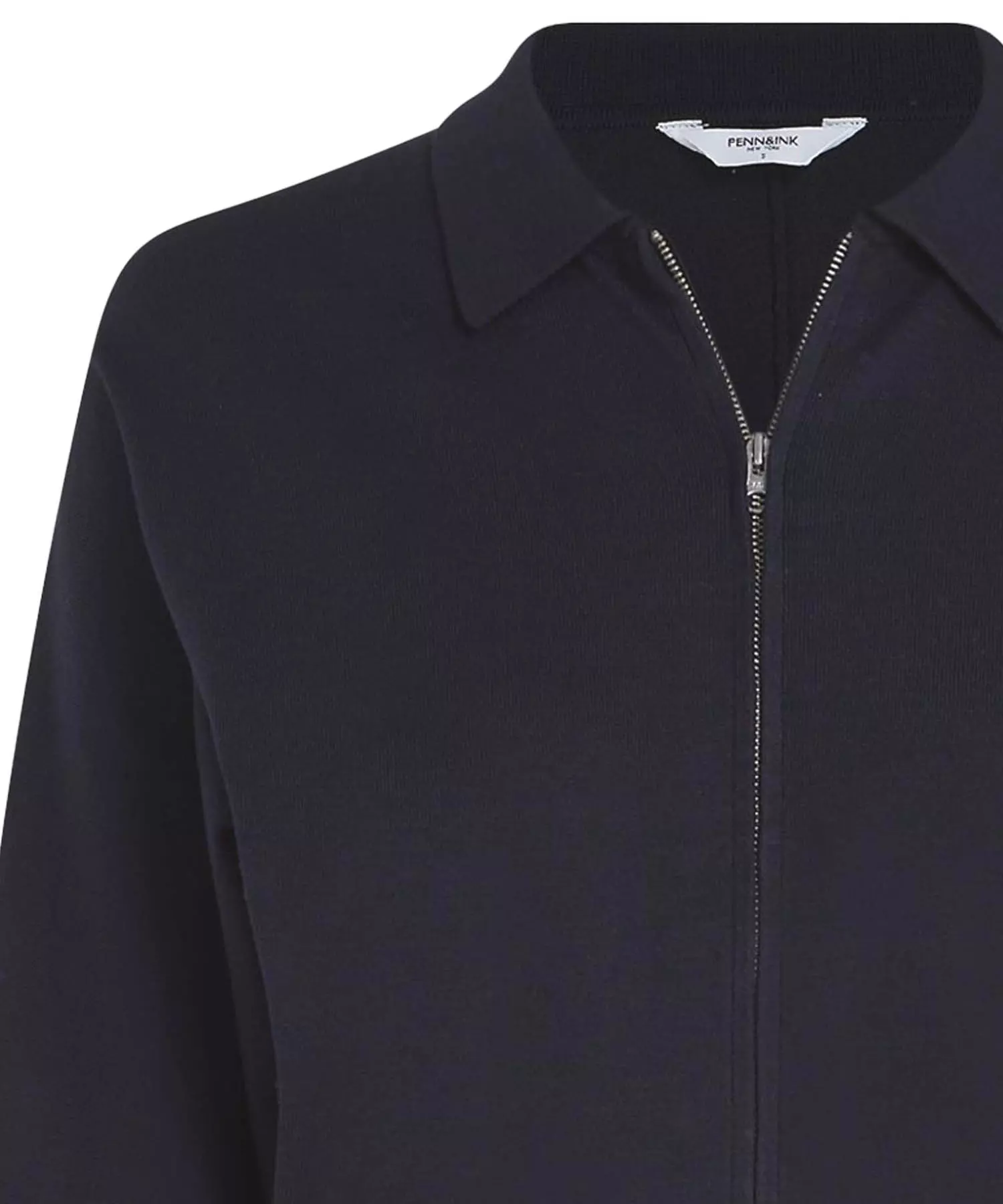 Penn and Ink Cardigan mit Reißverschluss