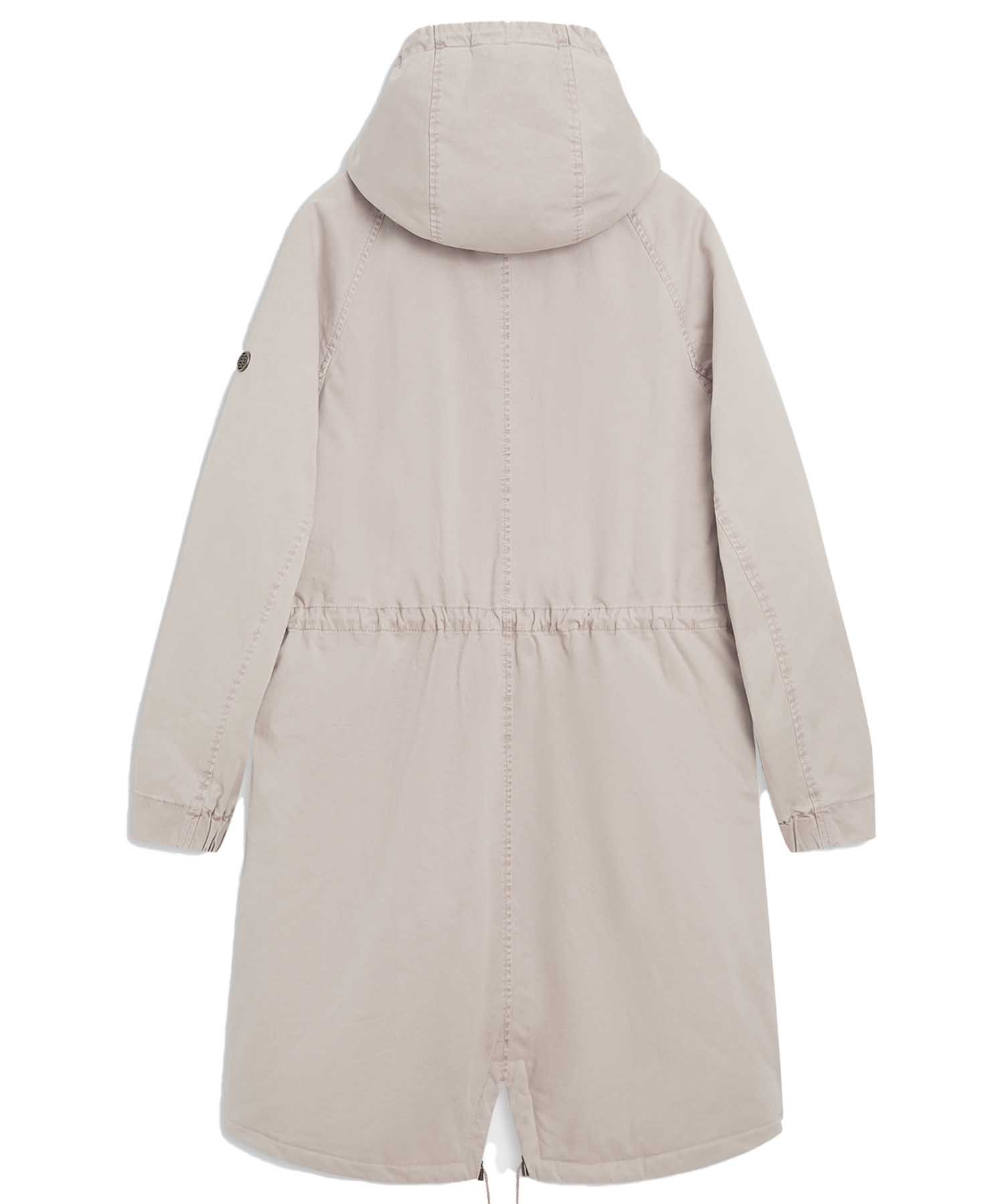 Blonde No. 8 Parka Emma in Sand mit gelbem Innenfutter