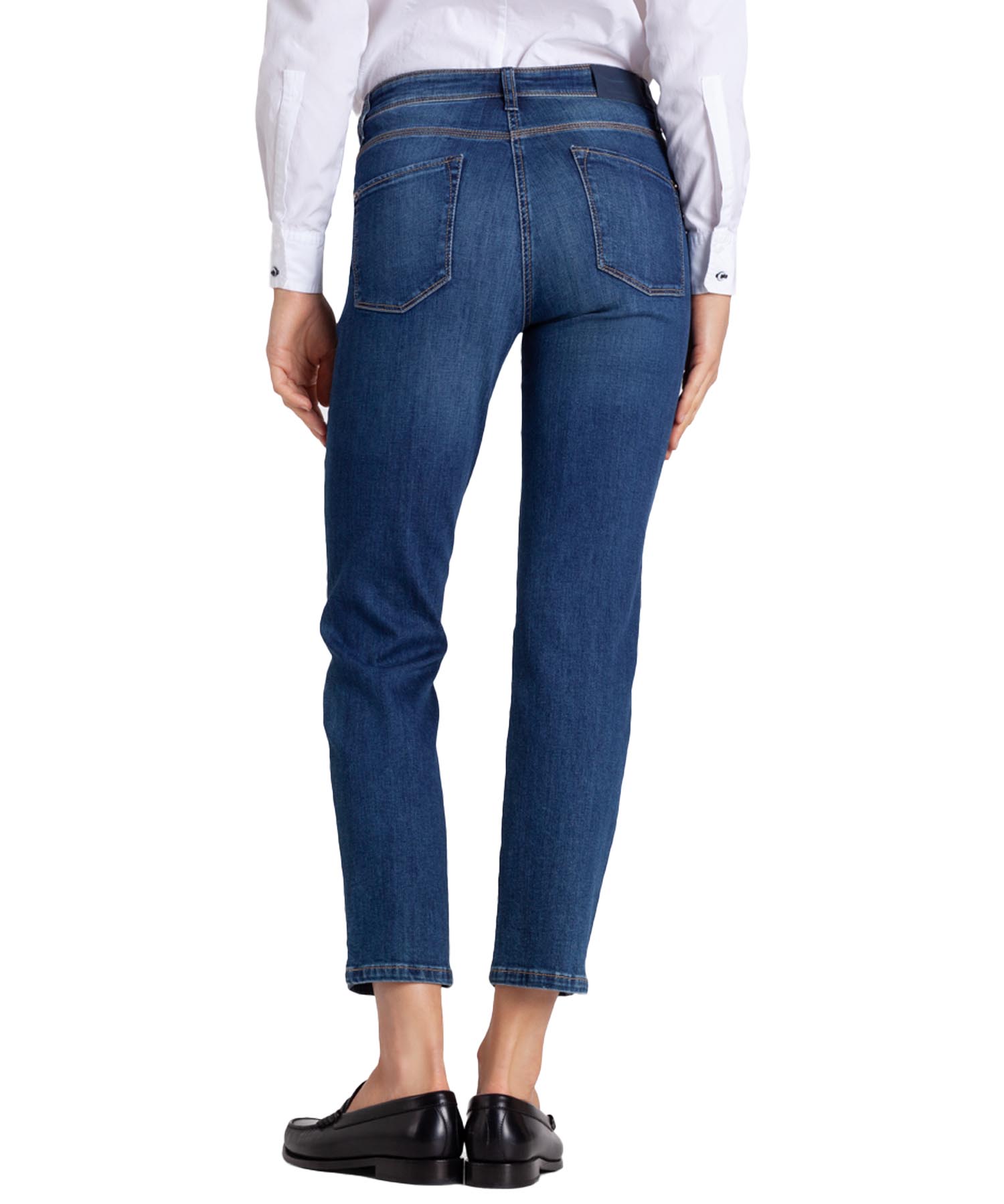 Cambio Jeans Piper short Slim-Fit Cropped in Sophisticated Dark Used | Modehaus Wörmann