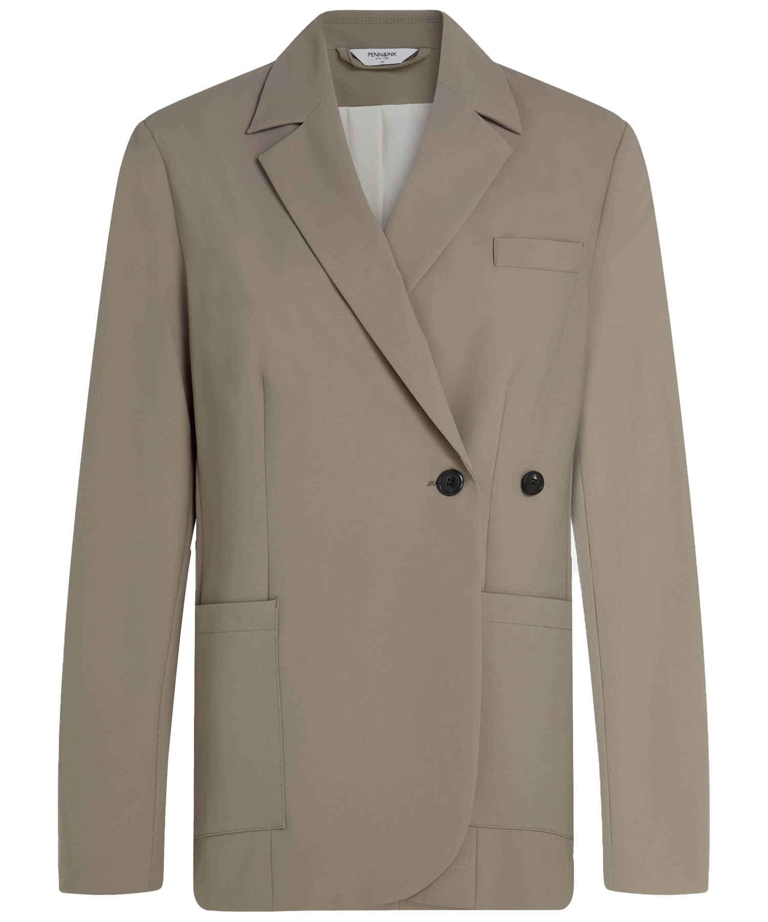 Penn and Ink lässig und oversized geschnittener Blazer in Reisequalität