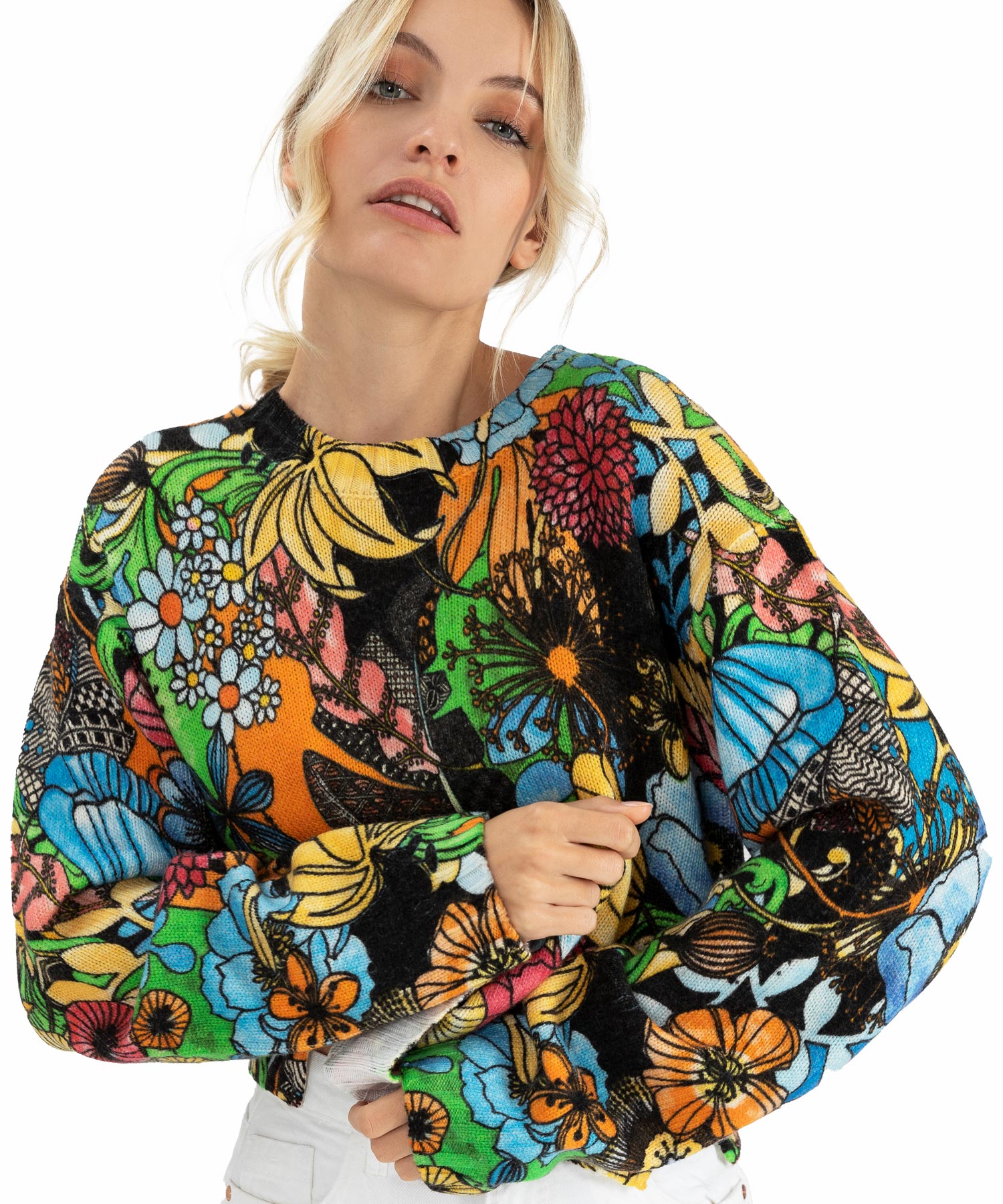 Princess goes Hollywood Pullover mit Blumendruck