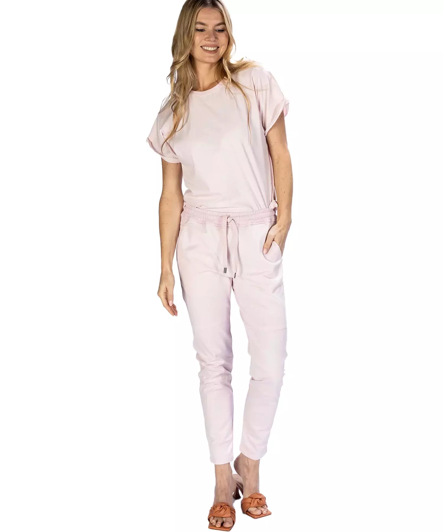 Hose You Two im Materialmix im Washed Out Look