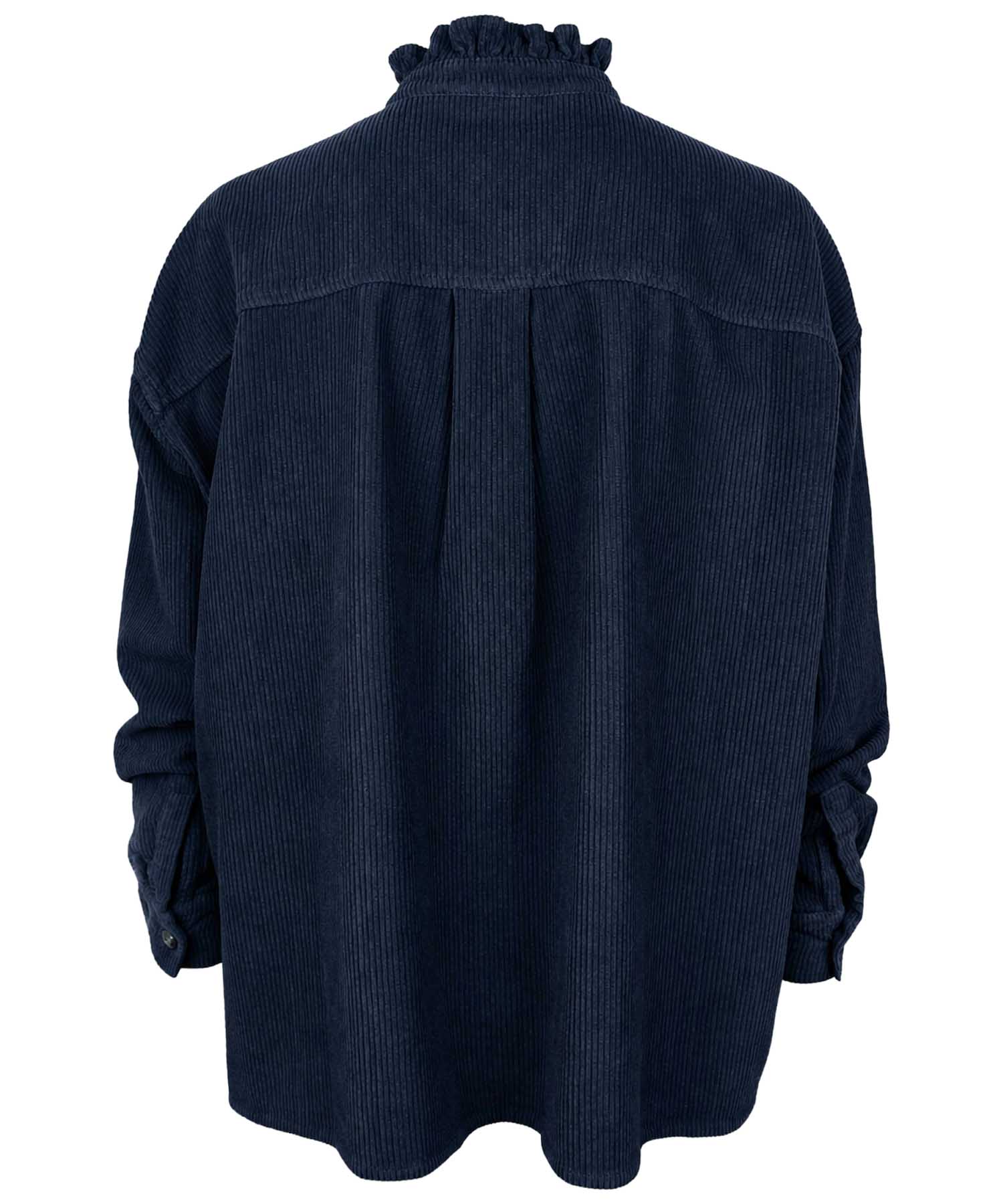 Narli Collection Cordbluse im lässigen Oversize-Look