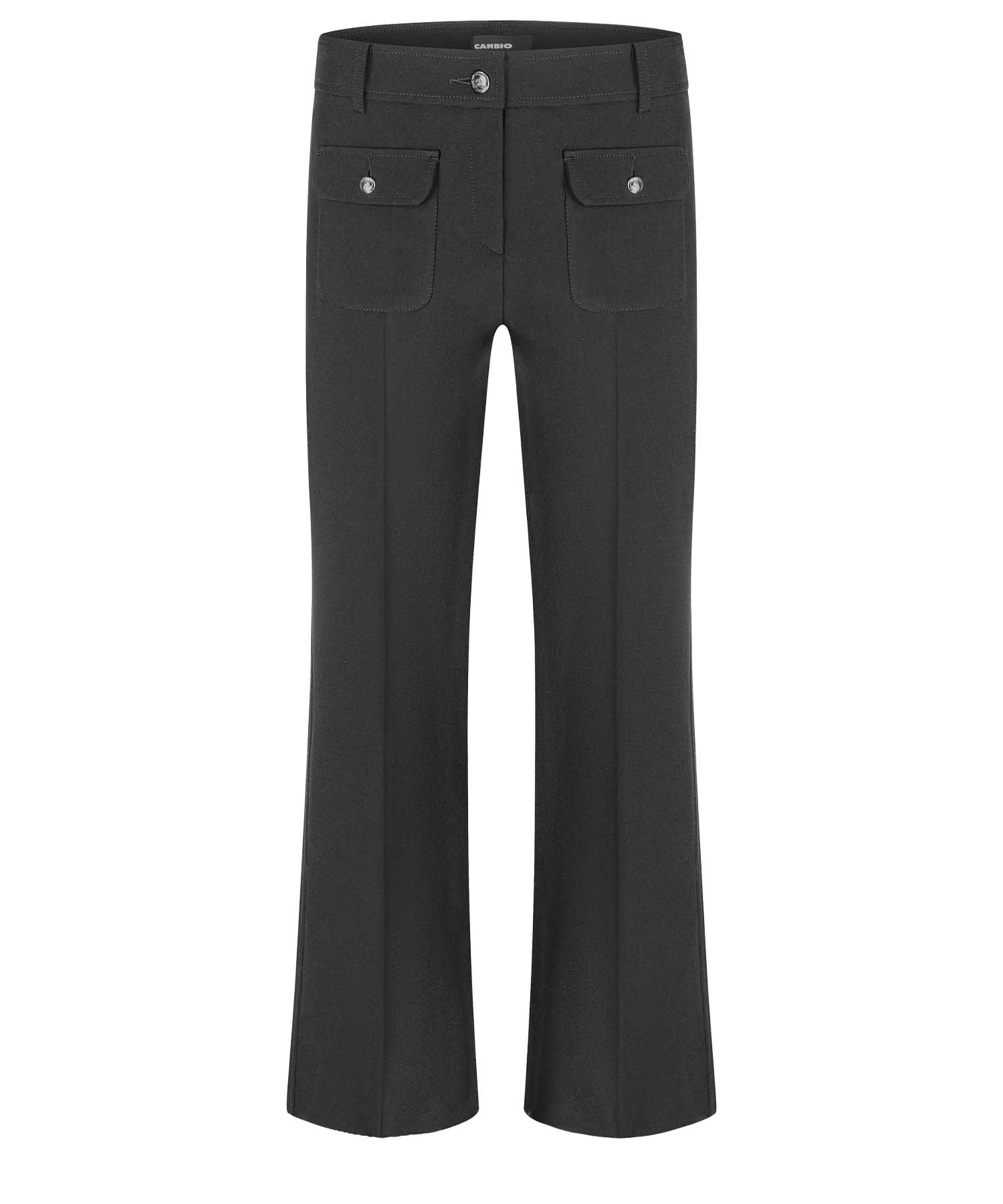 Cambio Hose Farah Patched Pocket in schwarz – moderner Chic mit urbaner Lässigkeit